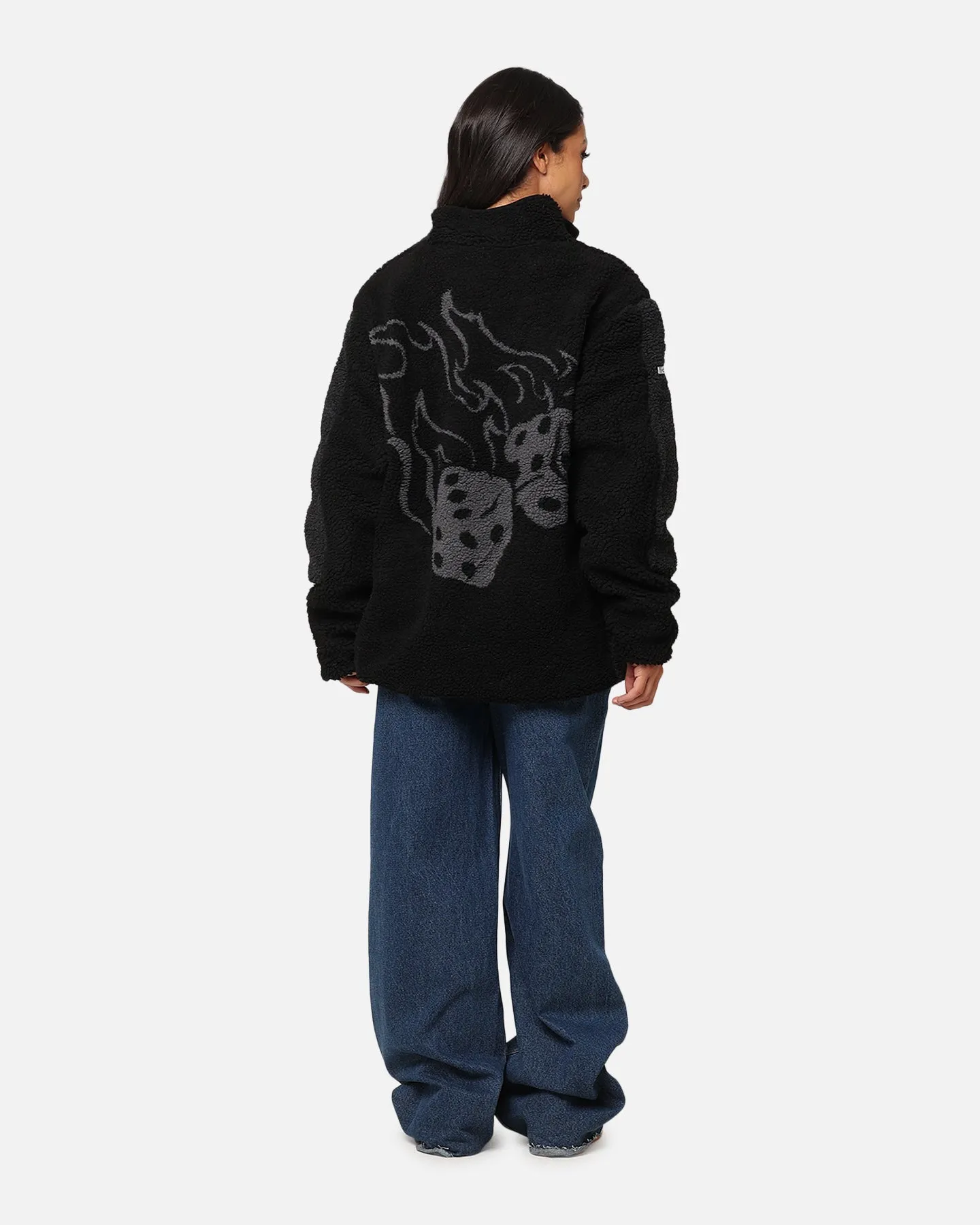 X-Large Fire Dice Reversible Sherpa Jacket Black sold by Culture Kings product image thumbnail 5