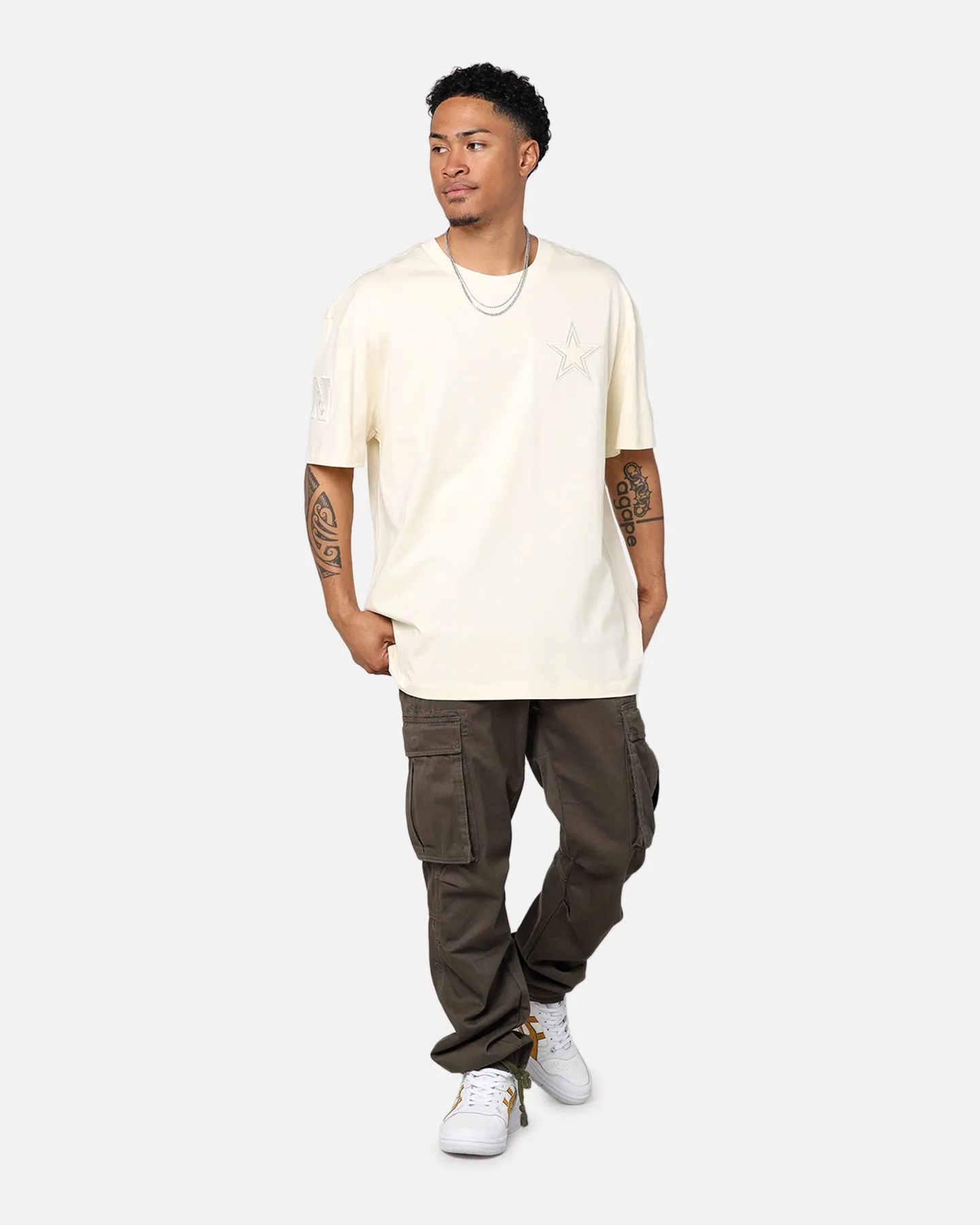 Pro Standard Dallas Cowboys Drop Shoulder T-Shirt Eggshell sold by Culture Kings product image thumbnail 5