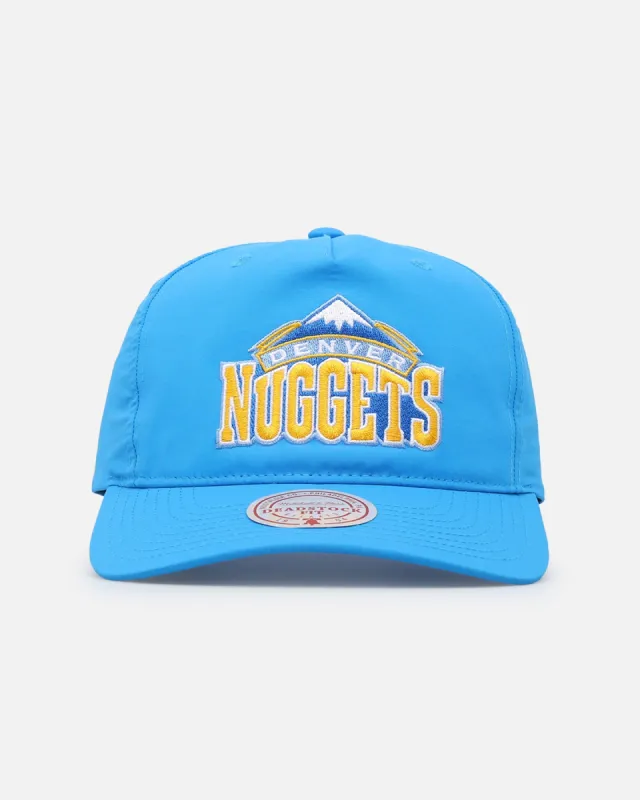 Mitchell & Ness Denver Nuggets Retro Matte Nylon Origins Snapback Blue sold by Culture Kings