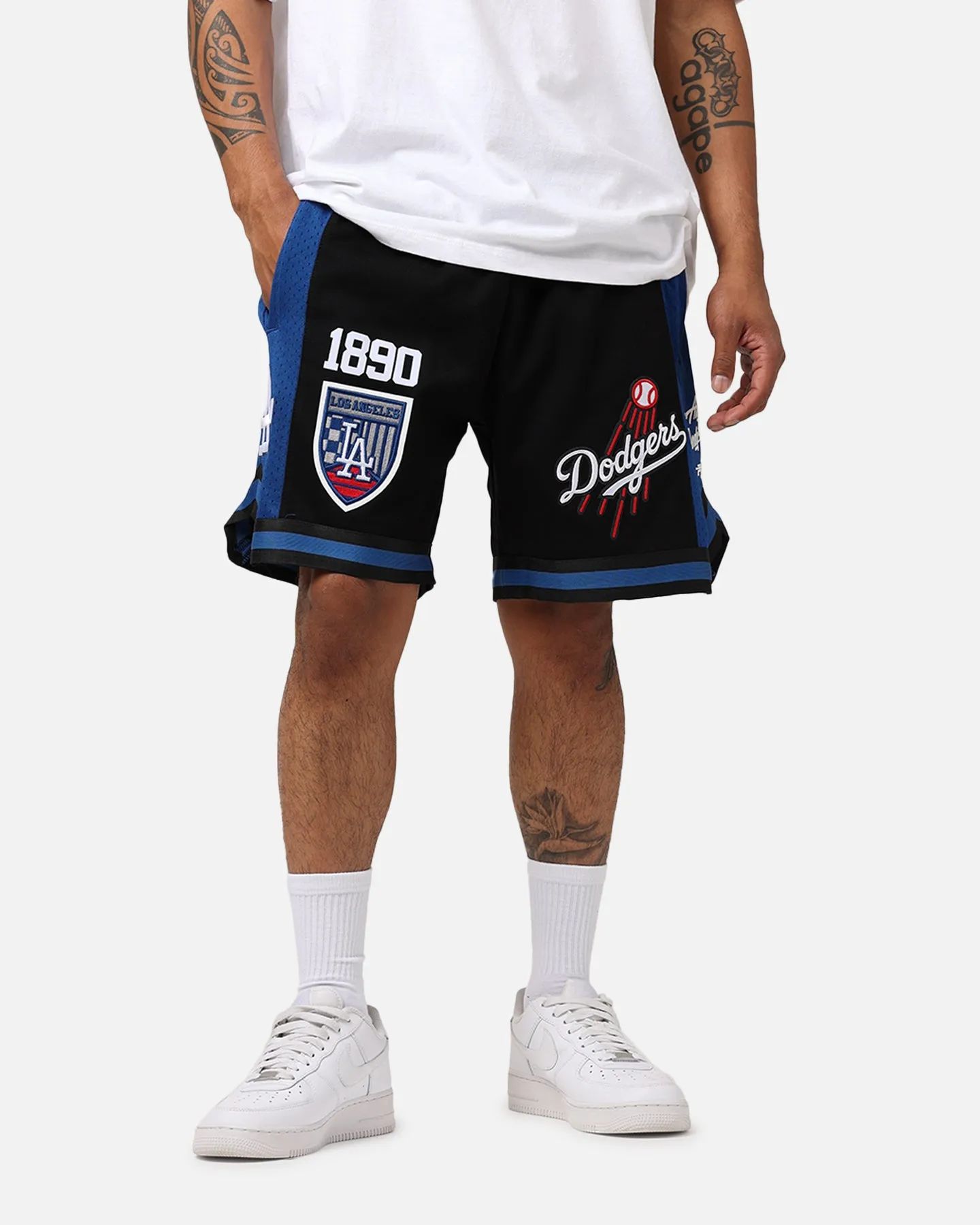 Pro Standard Los Angeles Dodgers Fast Lane Dark 2.0 Shorts Black/Blue sold by Culture Kings