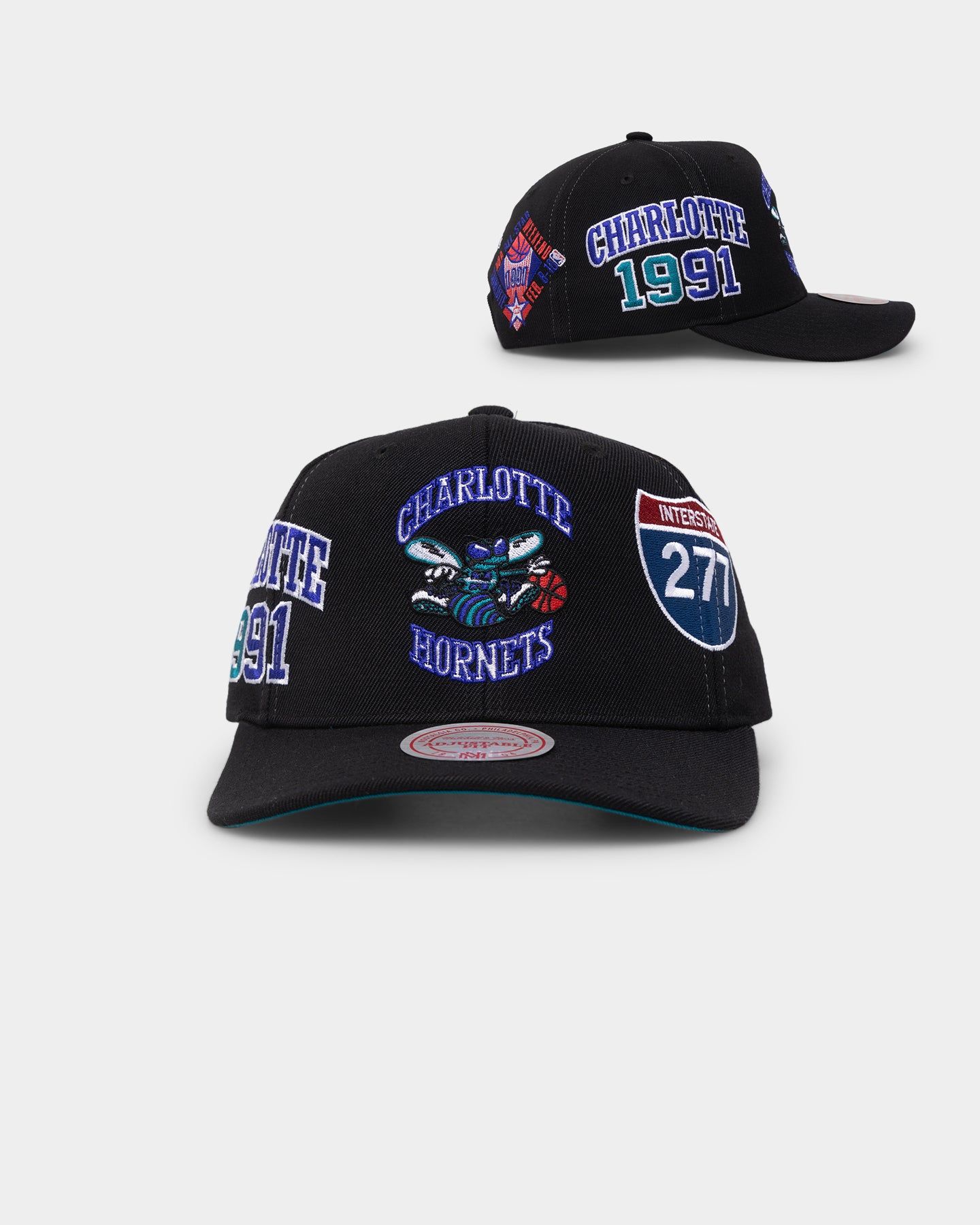 Mitchell & Ness Charlotte Hornets 'Highway' Pro Crown Snapback Black sold by Culture Kings