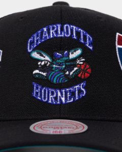 Mitchell & Ness Charlotte Hornets 'Highway' Pro Crown Snapback Black sold by Culture Kings