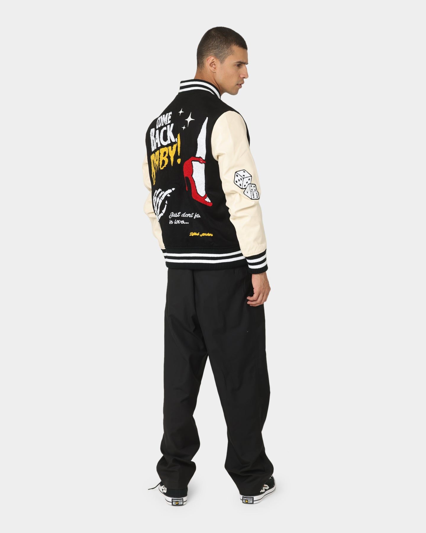 Lifted Anchors State Chenille Varsity Jacket Black sold by Culture Kings product image thumbnail 2