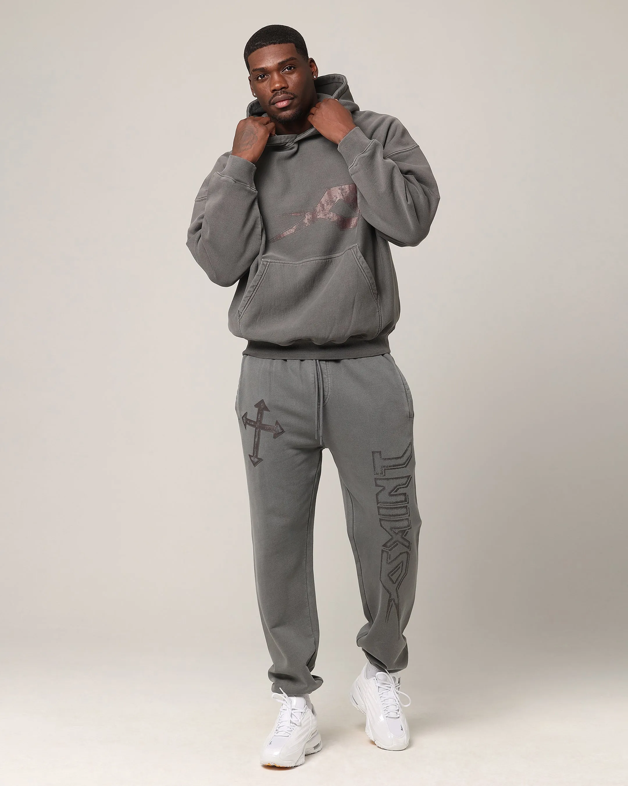 Saint Morta SSIX Sweat Pants Washed Charcoal sold by Culture Kings product image thumbnail 2