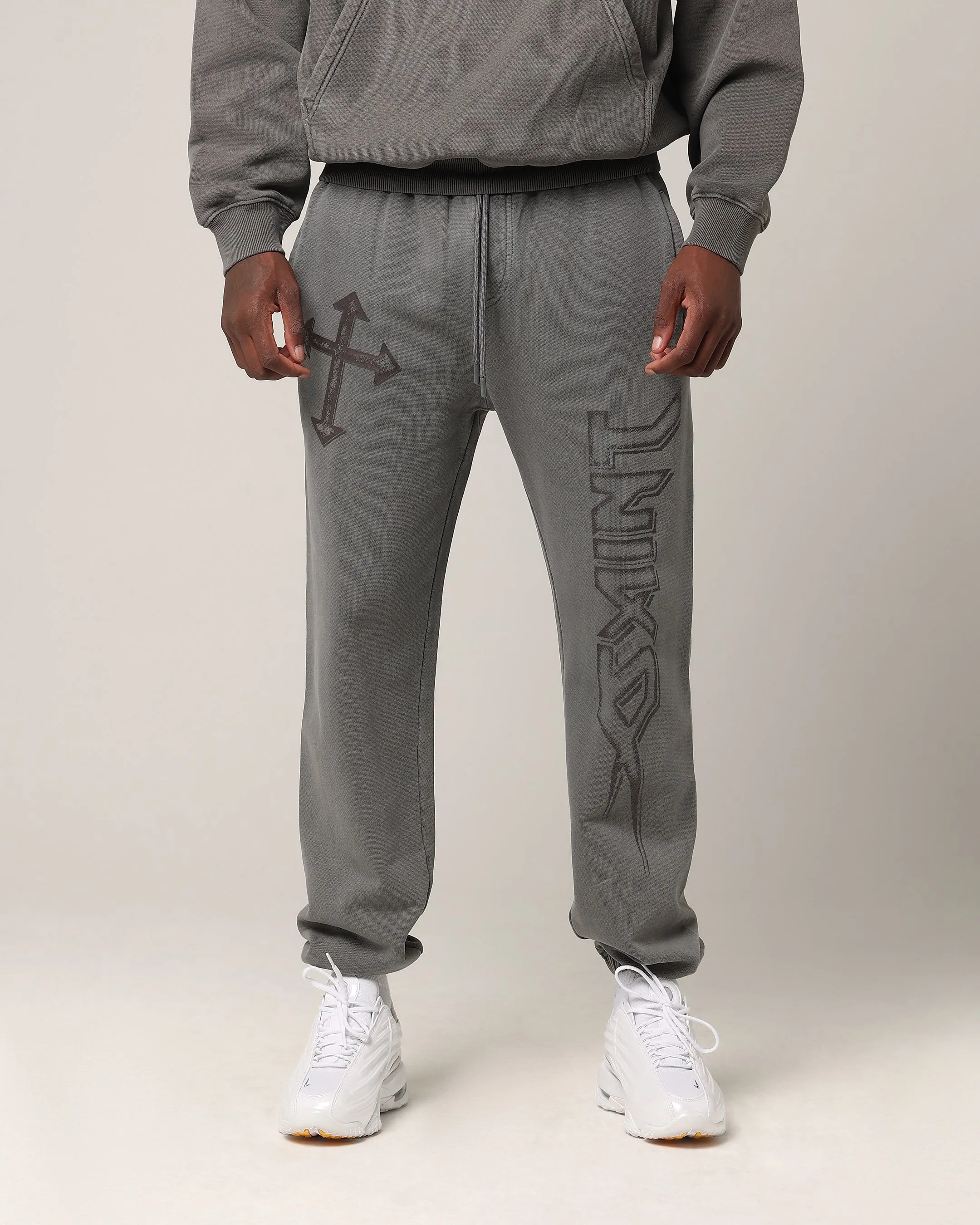 Saint Morta SSIX Sweat Pants Washed Charcoal sold by Culture Kings