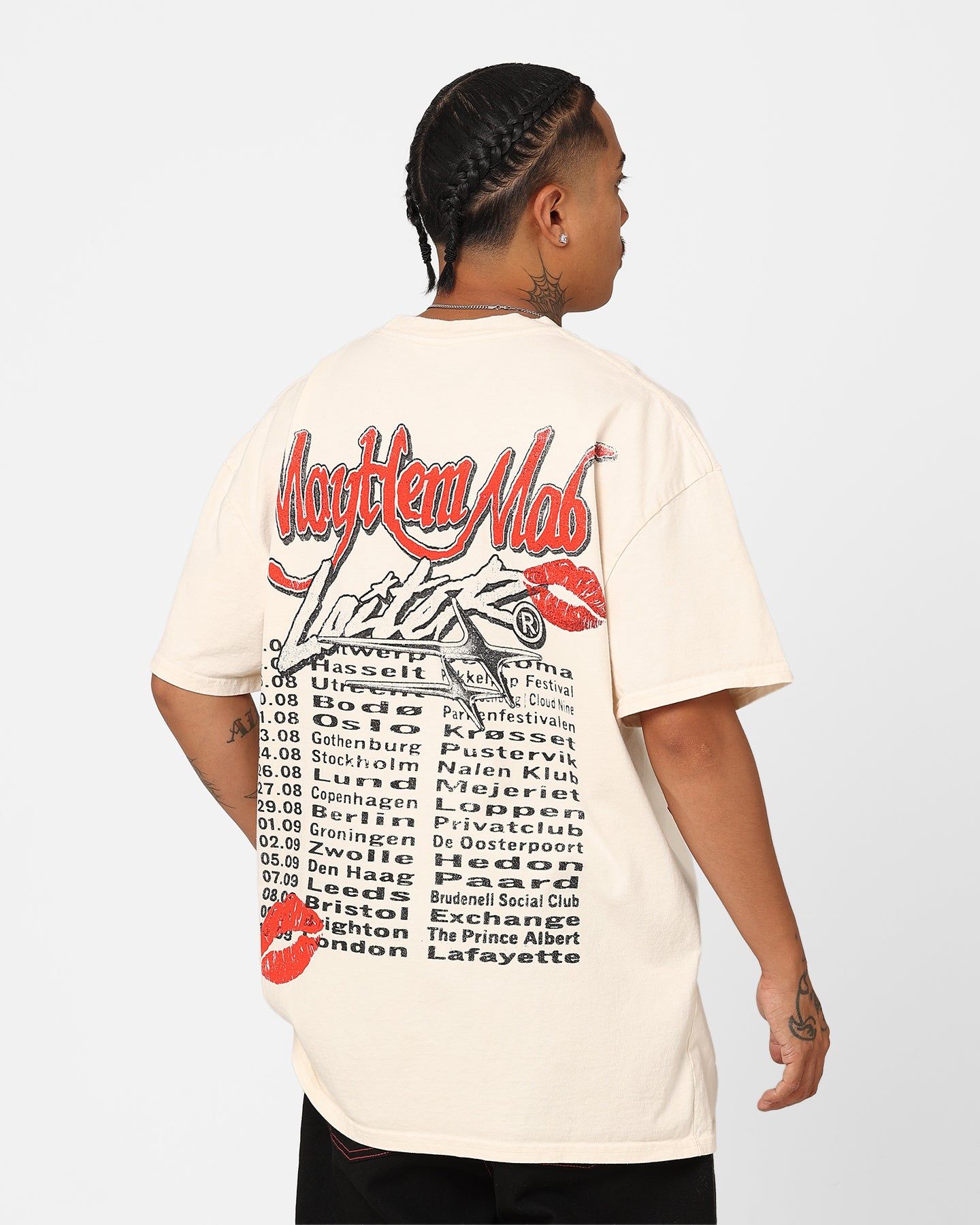 Loiter Mayhem Mob Vintage T-Shirt Off White sold by Culture Kings product image thumbnail 2