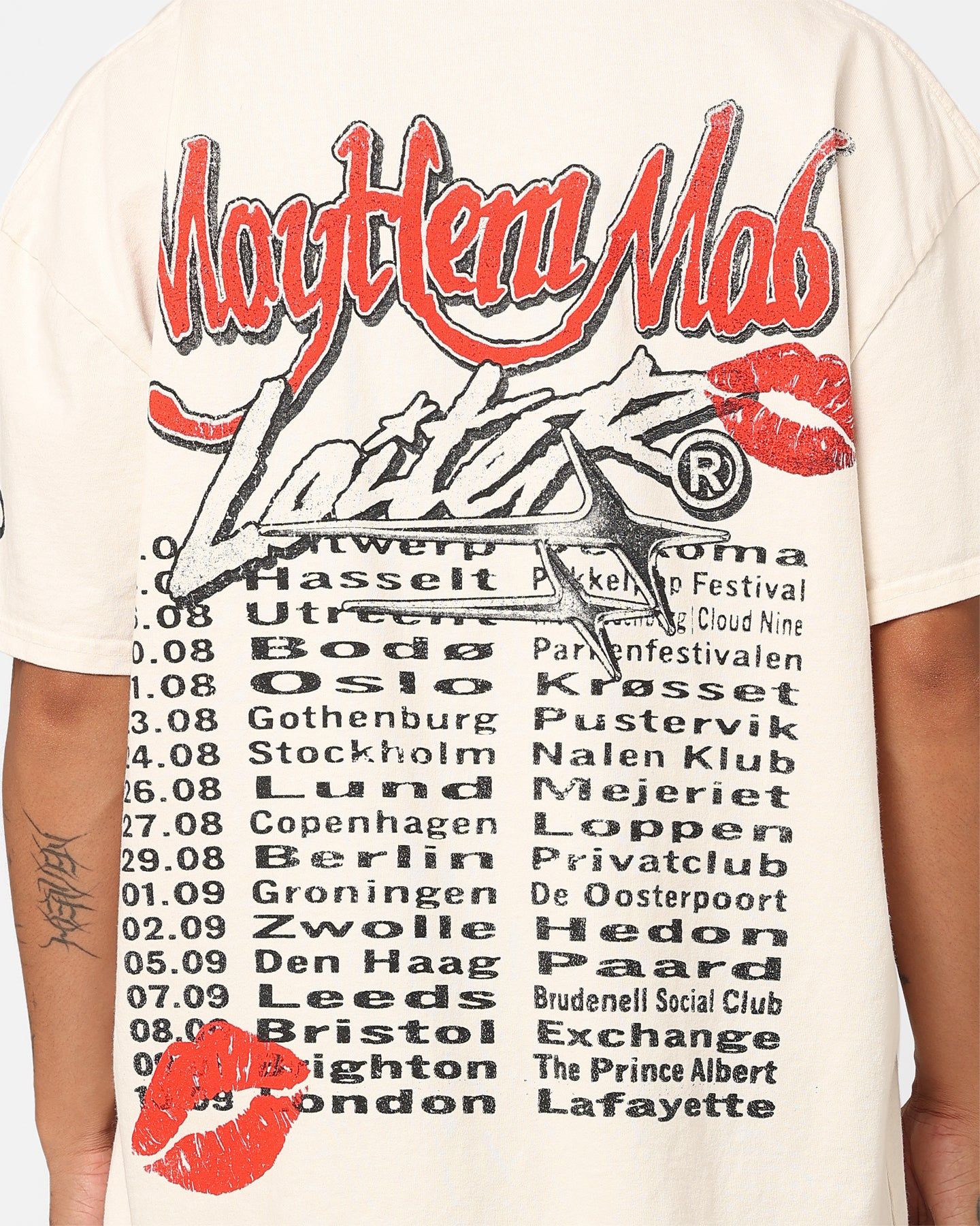 Loiter Mayhem Mob Vintage T-Shirt Off White sold by Culture Kings product image thumbnail 5