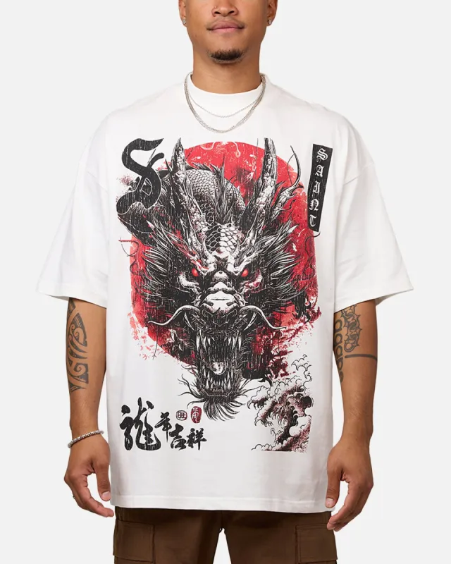 Saint Morta Year Of The Dragon Mock T-Shirt Off White sold by Culture Kings