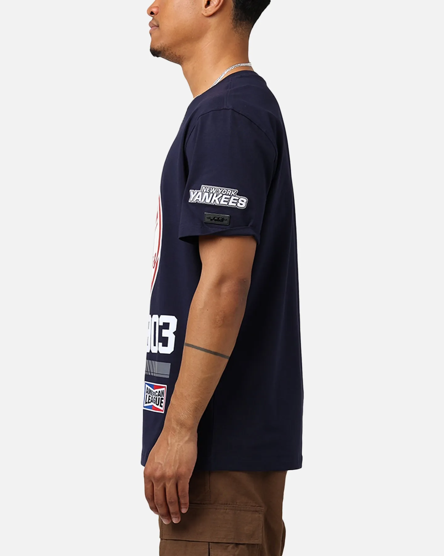 Pro Standard New York Yankees Fast Lane SJ T-Shirt Midnight Navy sold by Culture Kings product image thumbnail 5