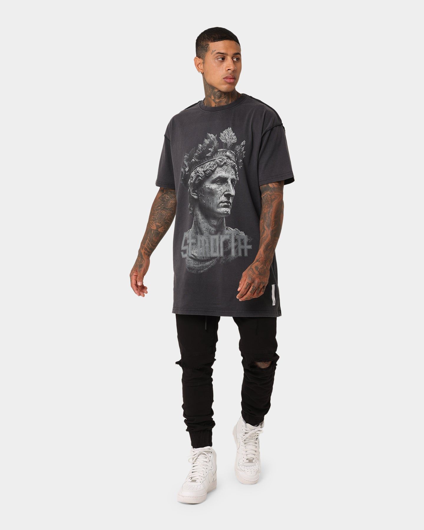 Saint Morta Romans MMXII T-Shirt Vintage Black sold by Culture Kings product image thumbnail 2