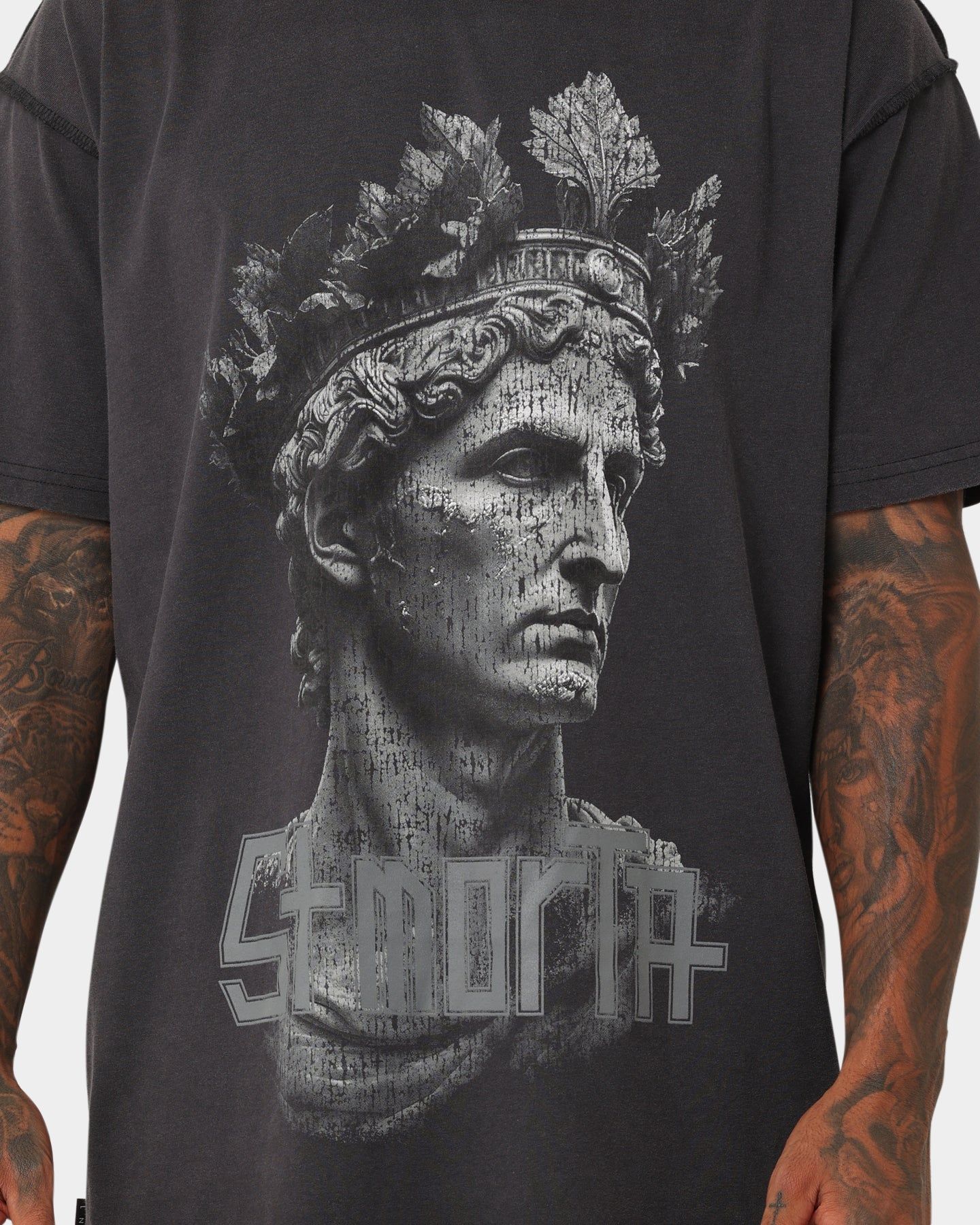 Saint Morta Romans MMXII T-Shirt Vintage Black sold by Culture Kings product image thumbnail 3