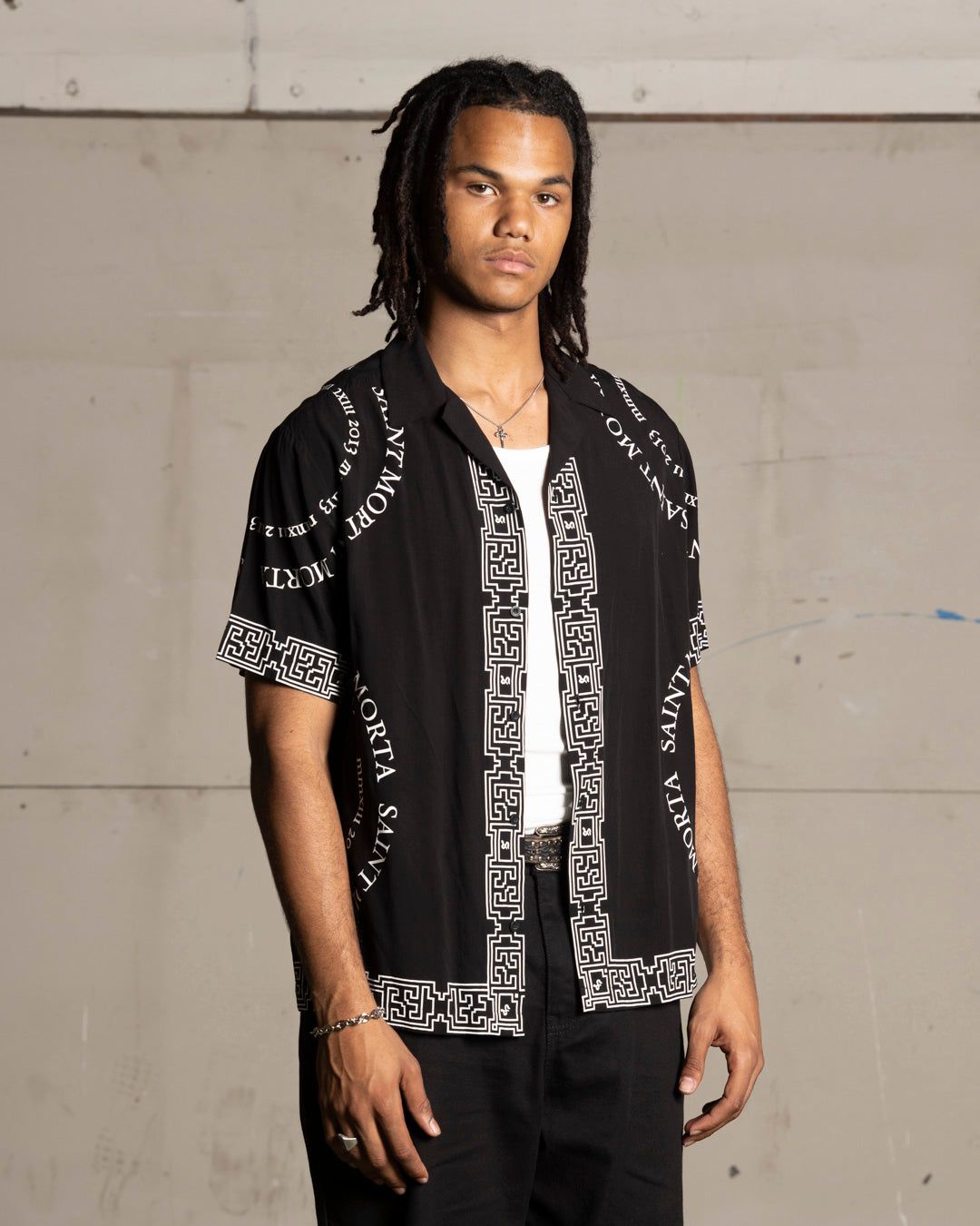 Saint Morta Erebos Short Sleeve Shirt Black sold by Culture Kings