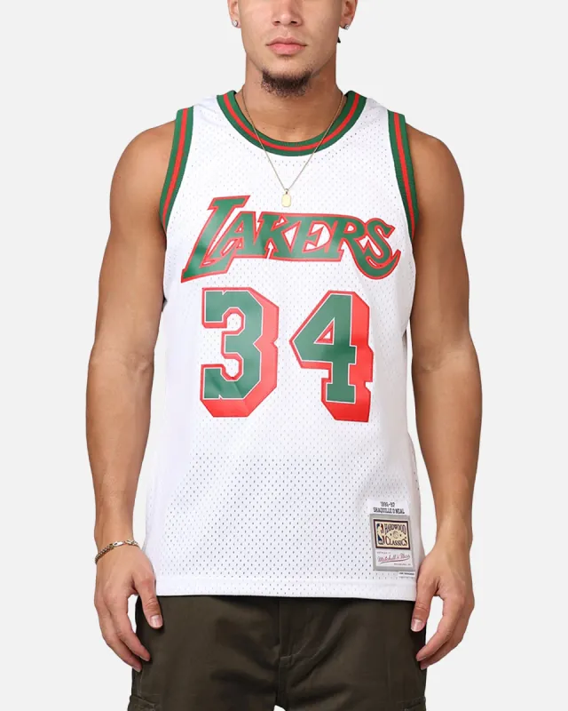 Mitchell & Ness Los Angeles Lakers Shaquille O'Neal 'Viva Mexico' '96-97 Swing Jersey White/Green sold by Culture Kings