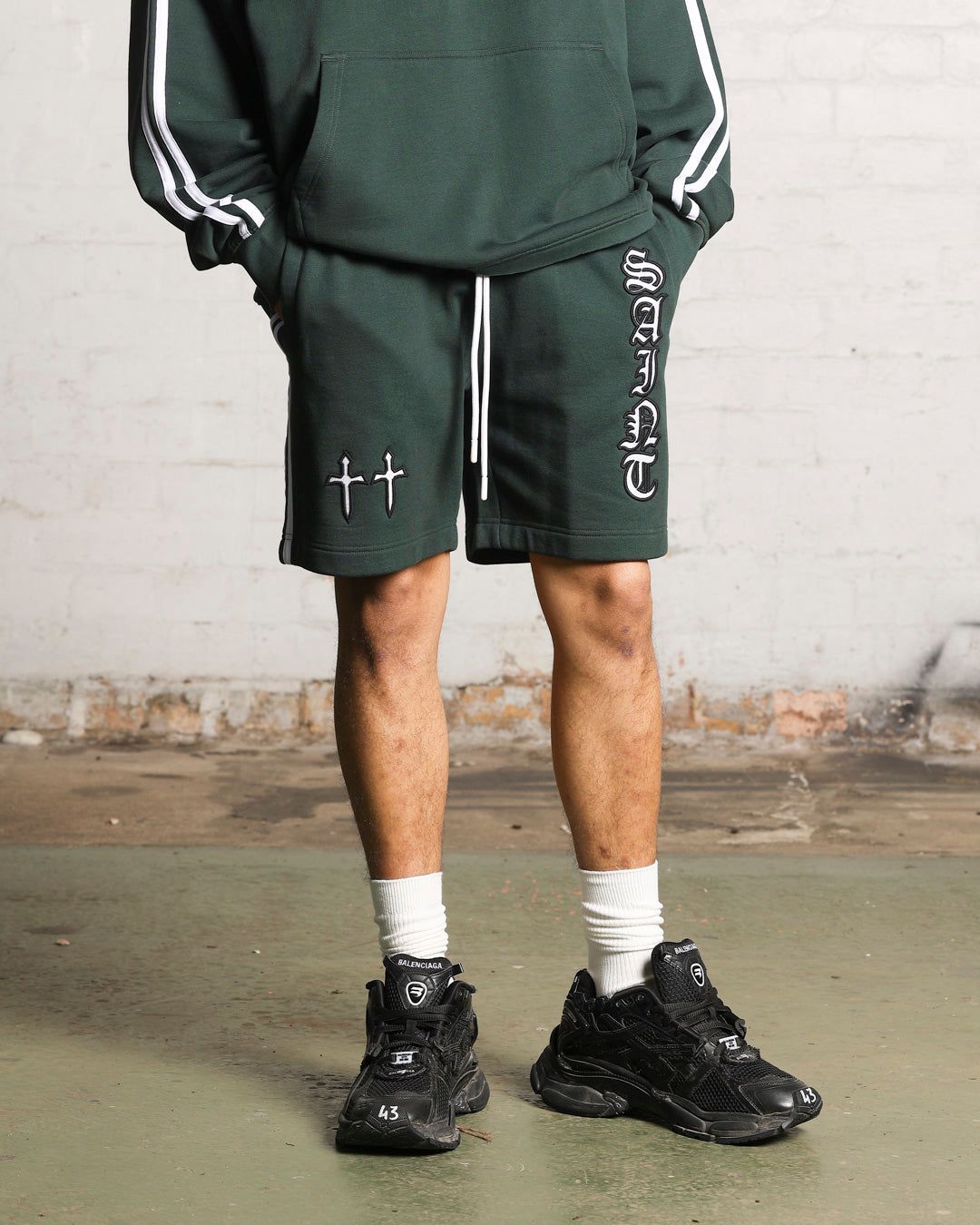 Saint Morta Fallen Sweat Shorts Stadium Green sold by Culture Kings