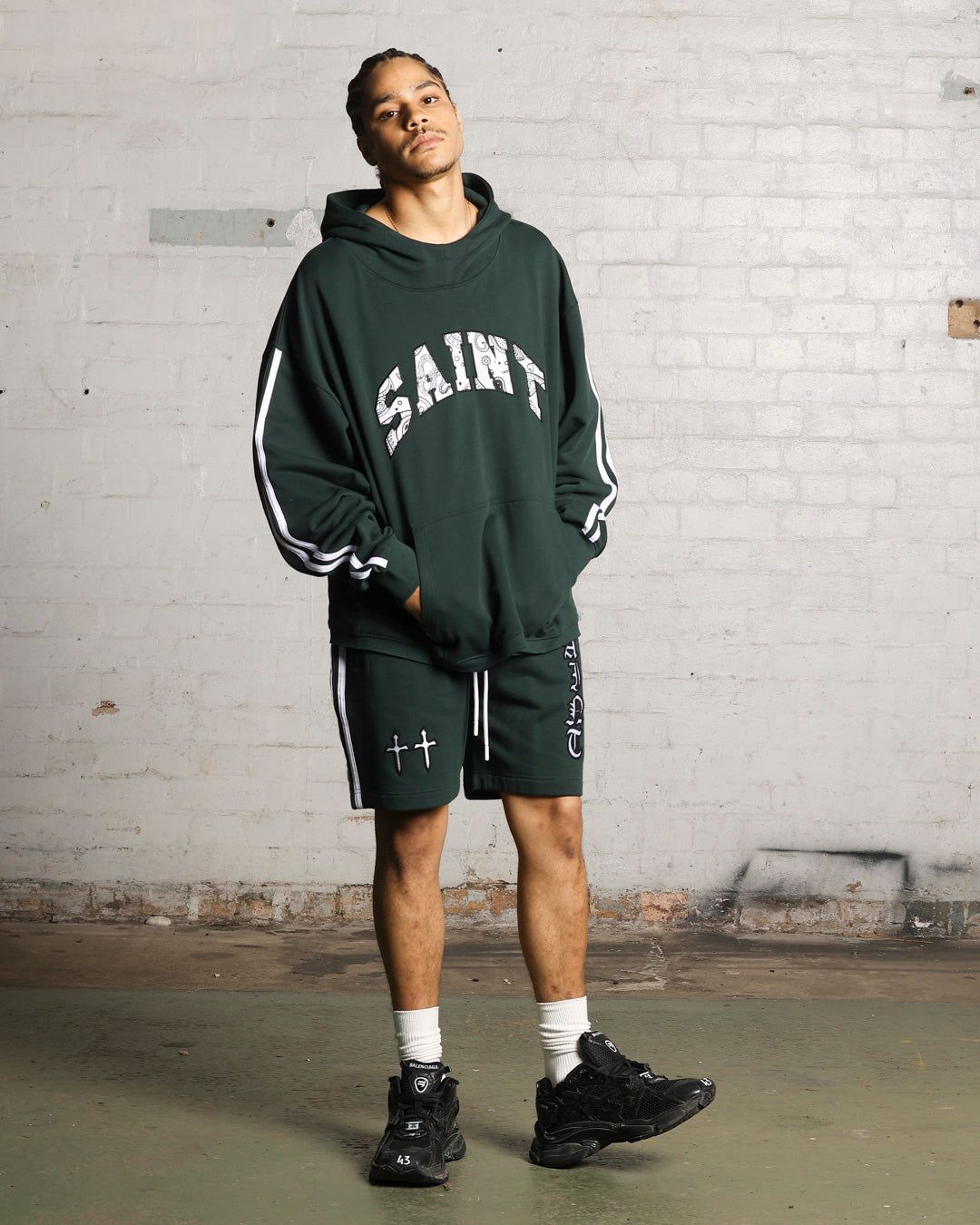 Saint Morta Fallen Sweat Shorts Stadium Green sold by Culture Kings product image thumbnail 2