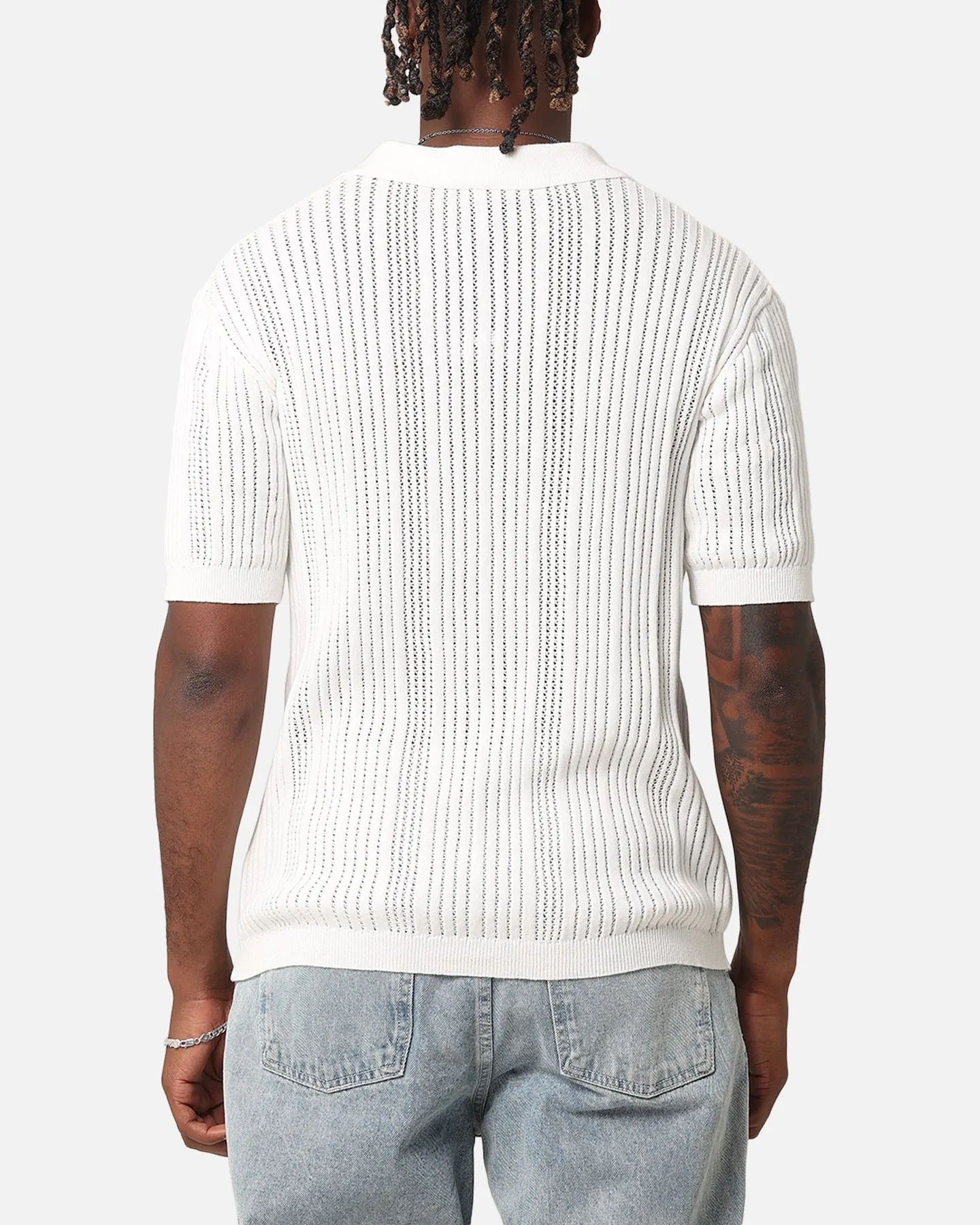 XXIII Elliot Knit Button Up Shirt White sold by Culture Kings product image thumbnail 3