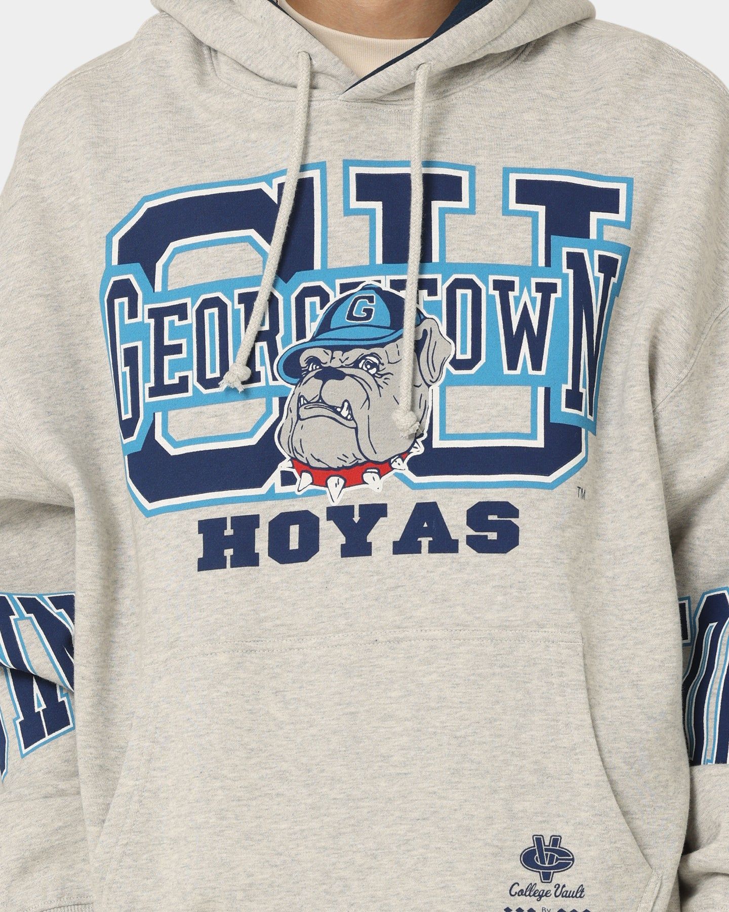 Mitchell & Ness Georgetown Hoyas Hussle Hoodie Vintage Grey Marle sold by Culture Kings product image thumbnail 3