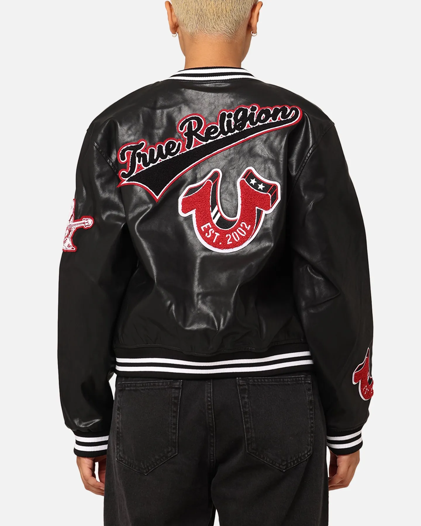 True Religion Women's True Varsity Jacket Black Wash sold by Culture Kings product image thumbnail 4