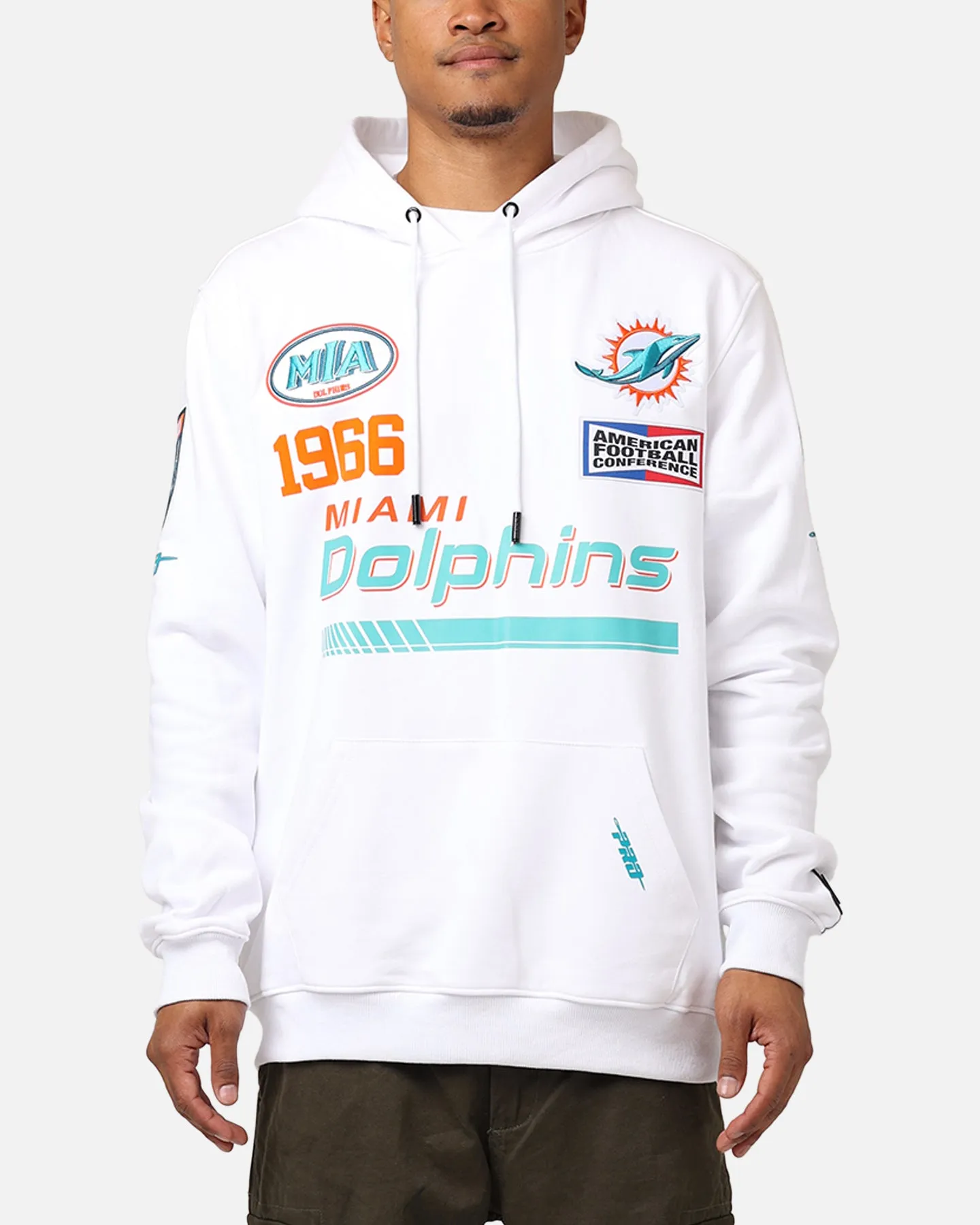 Pro Standard Miami Dolphins Fast Lane Hoodie White sold by Culture Kings