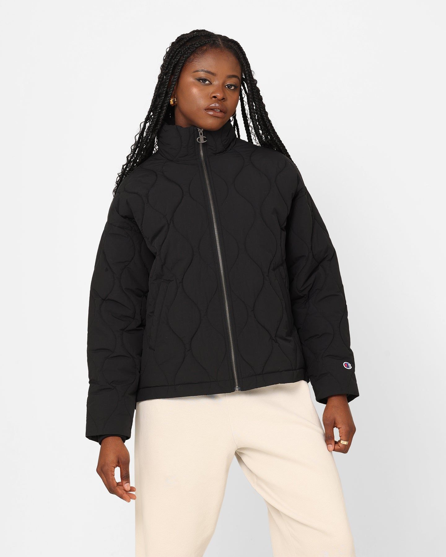 Champion Women's Reb Puffer Jacket Black sold by Culture Kings