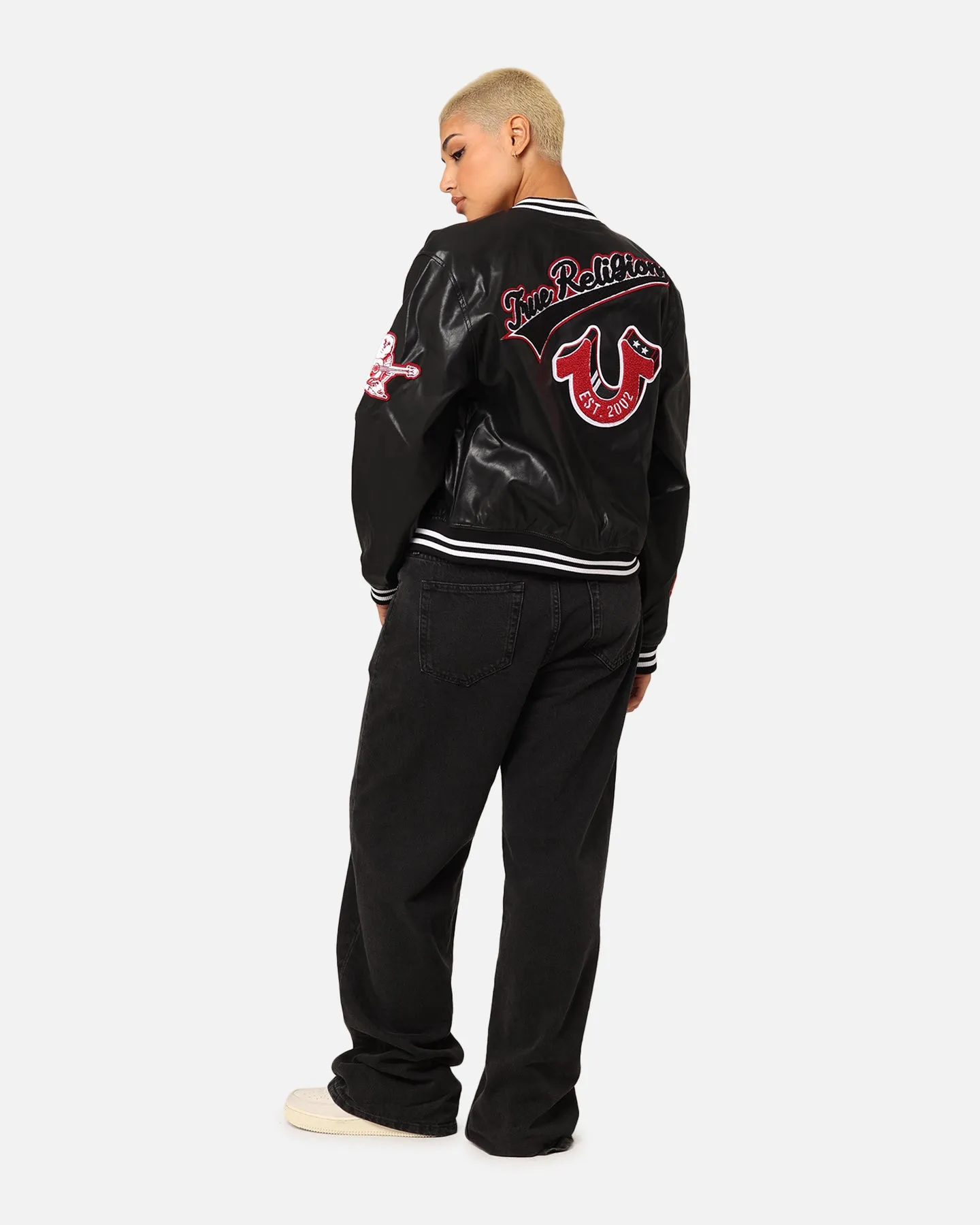 True Religion Women's True Varsity Jacket Black Wash sold by Culture Kings product image thumbnail 2