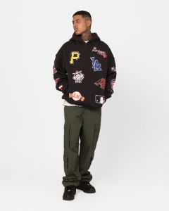 Majestic Athletic MLB League Patch Hoodie Black sold by Culture Kings