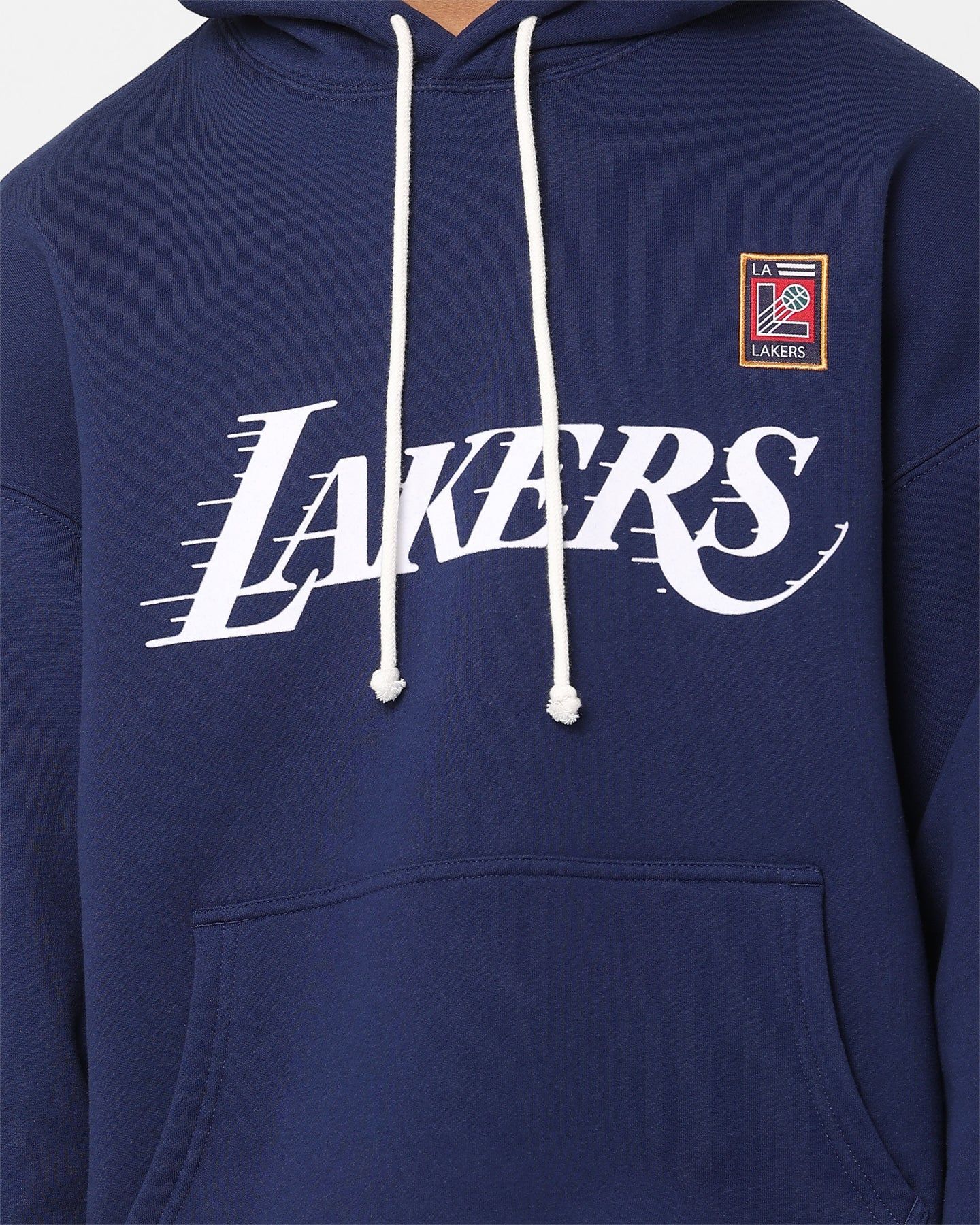 Mitchell & Ness Los Angeles Lakers Letterman Hoodie Midnight Navy sold by Culture Kings product image thumbnail 4