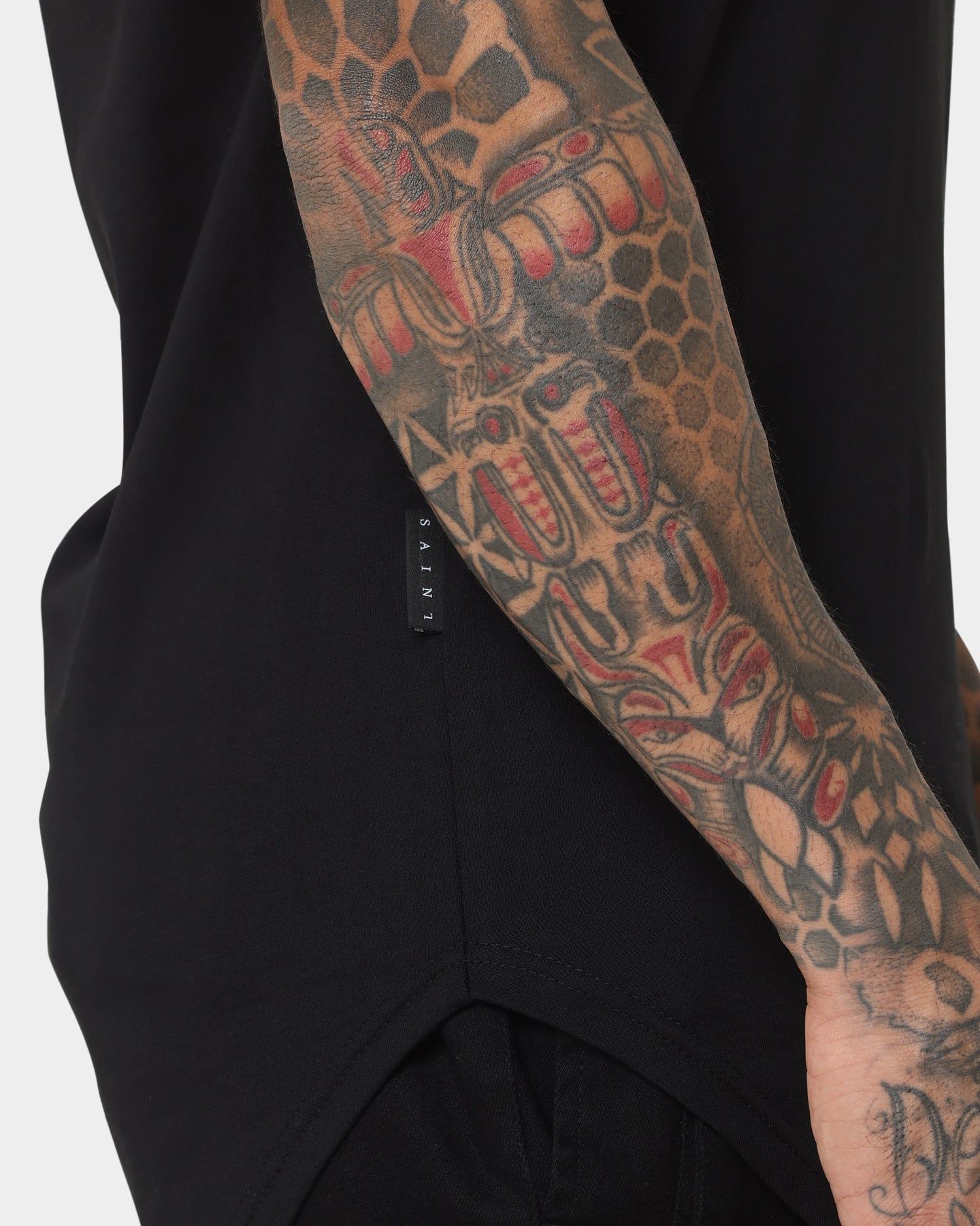 Saint Morta Gothic Rhinestone T-Shirt Black/Black sold by Culture Kings product image thumbnail 7