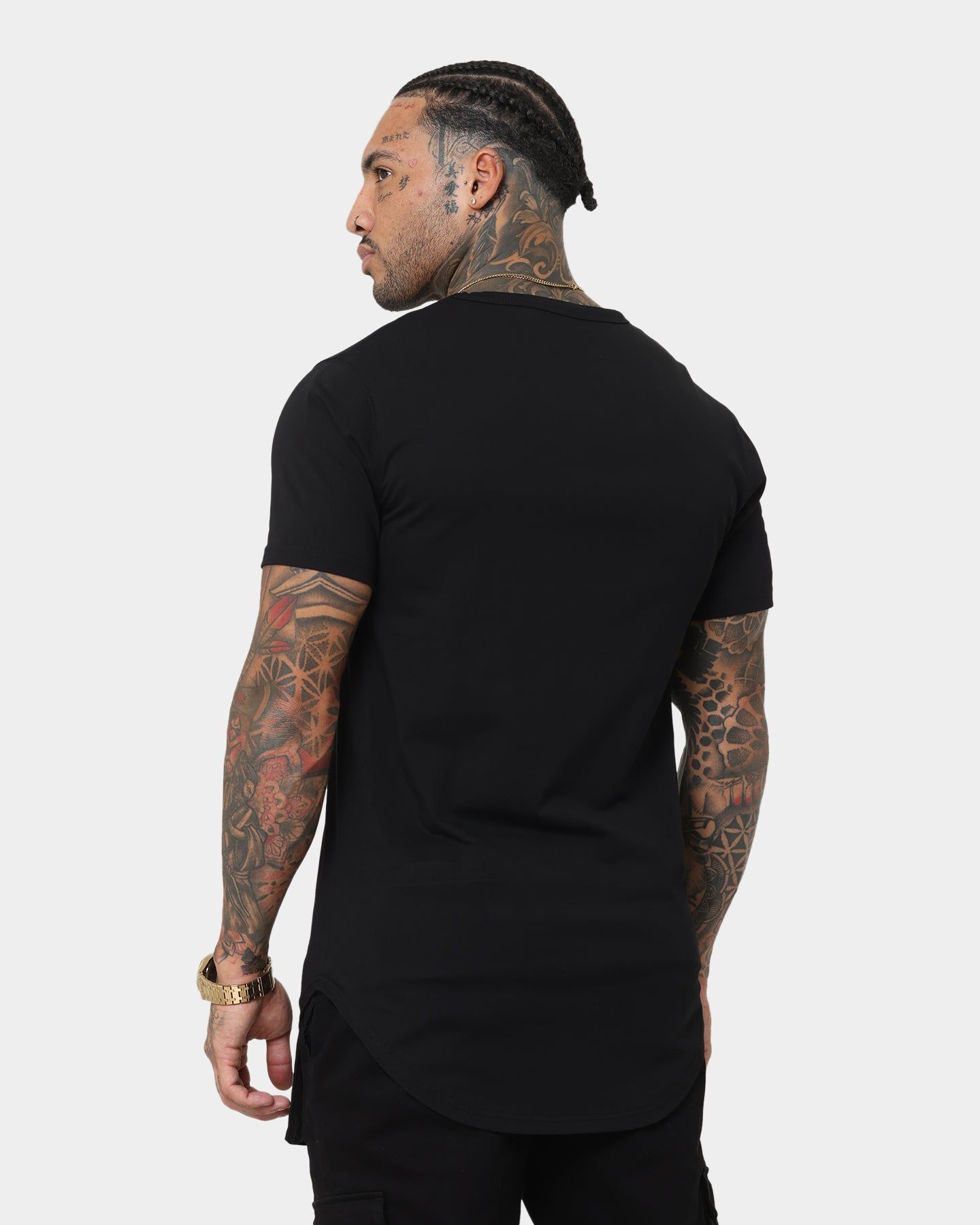 Saint Morta Gothic Rhinestone T-Shirt Black/Black sold by Culture Kings product image thumbnail 4