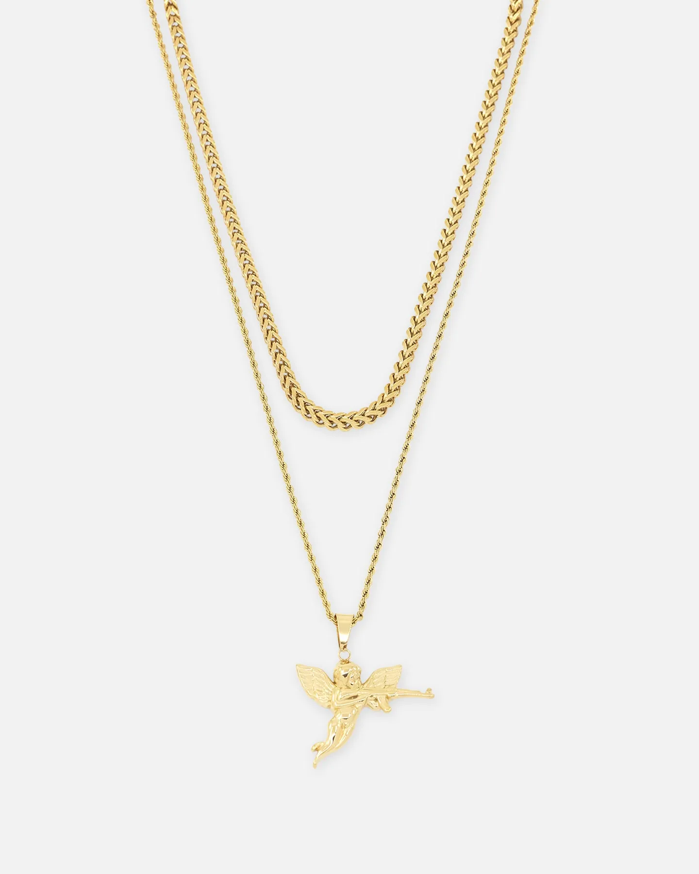 Saint Morta Franco Rope Cupid Chain Set Gold sold by Culture Kings