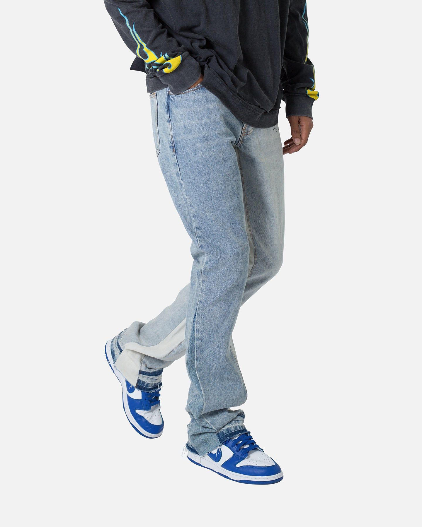 MNML B505 Contrast Flare Denim Jeans Blue sold by Culture Kings product image thumbnail 5