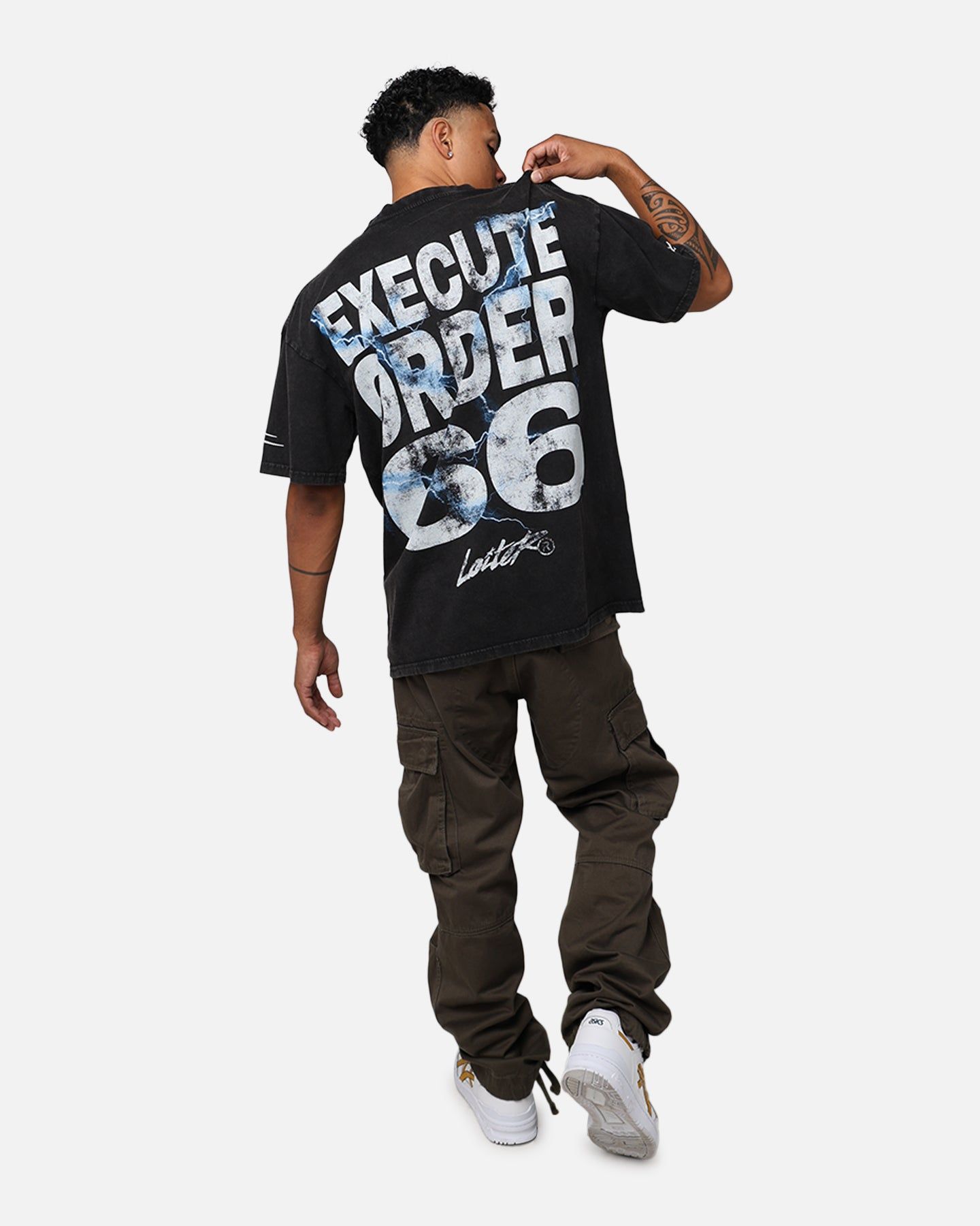 Star Wars Darth Sidious T-Shirt Black Wash sold by Culture Kings product image thumbnail 3