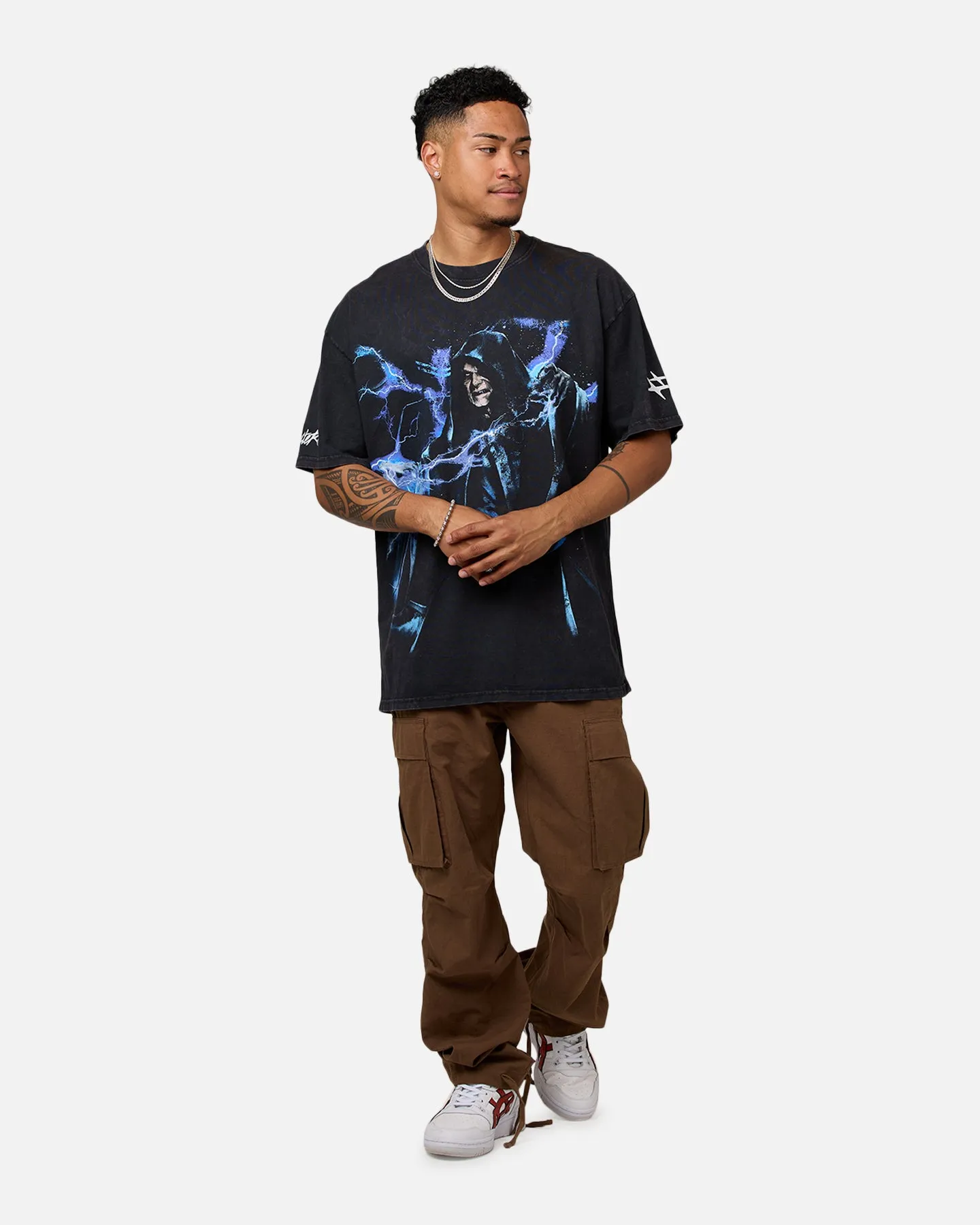 Star Wars Darth Sidious T-Shirt Black Wash sold by Culture Kings product image thumbnail 3