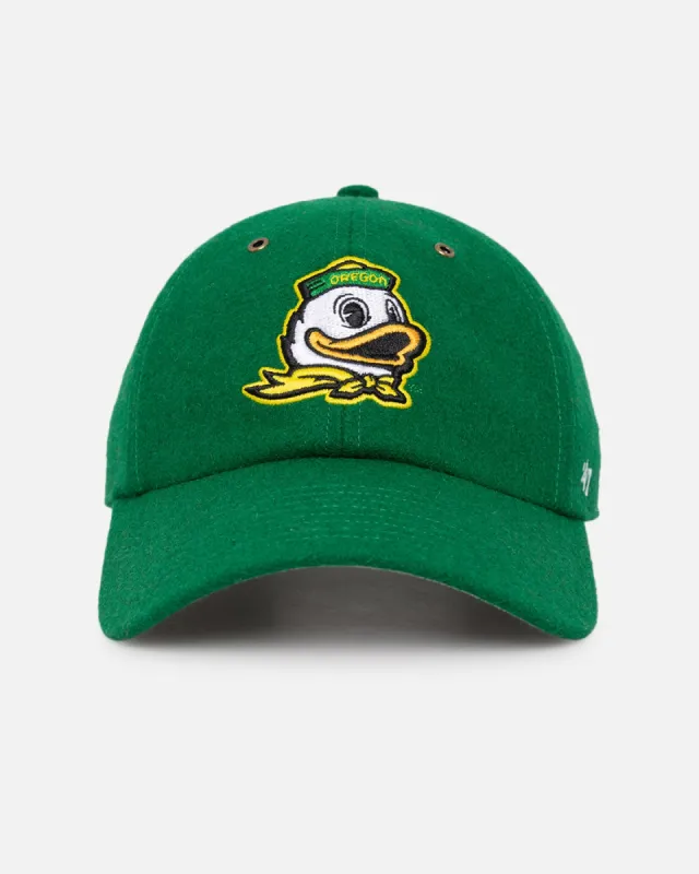 47 Brand Oregon Ducks Wooly Clean Up Strapback Kelly sold by Culture Kings