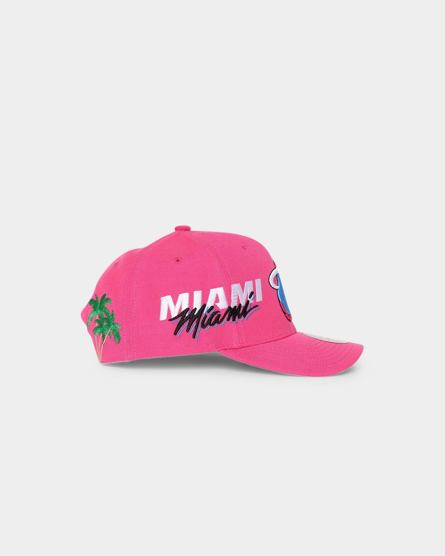 Mitchell & Ness Miami Heat 'Highway' Pro Crown Snapback Pink sold by Culture Kings product image thumbnail 4