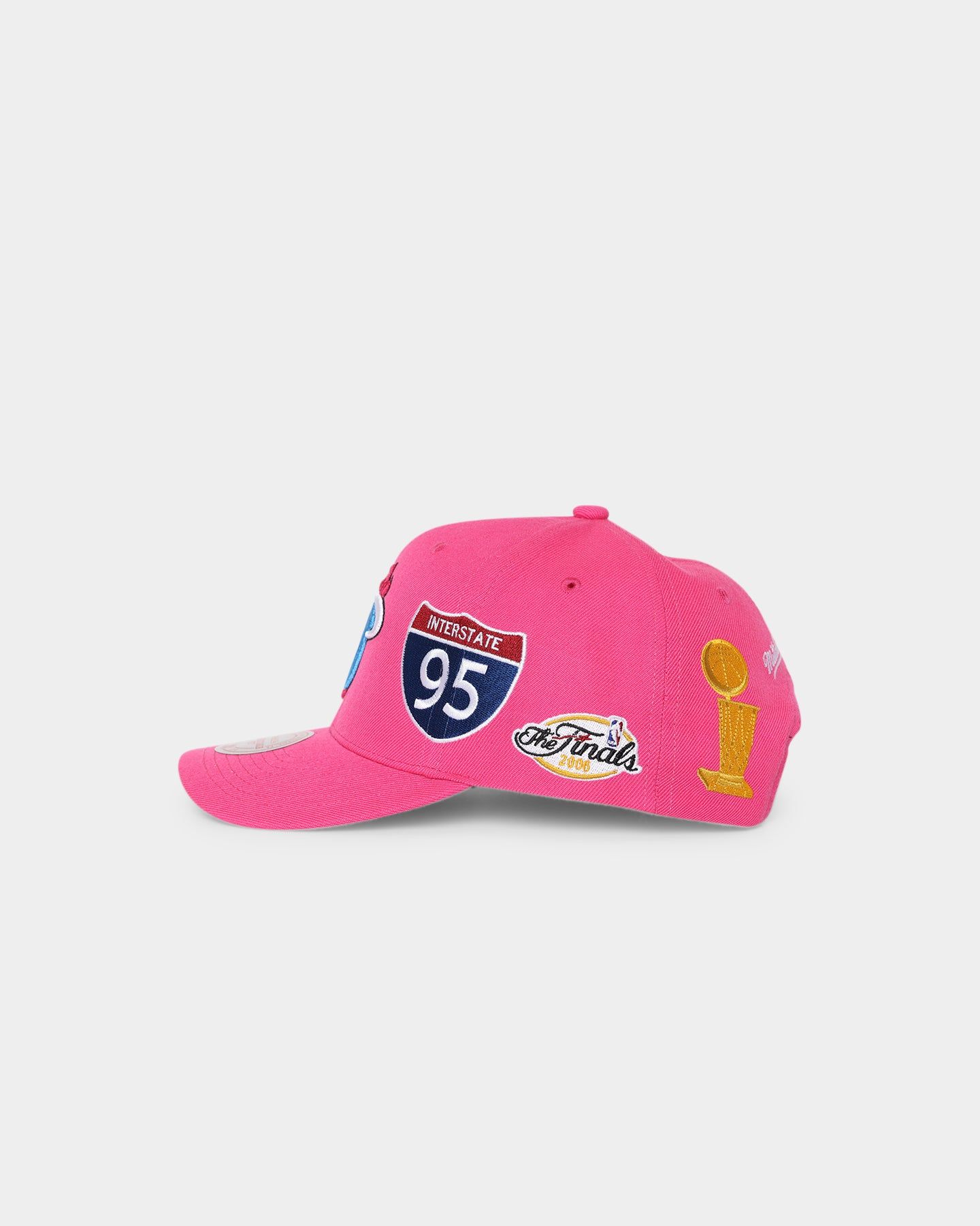 Mitchell & Ness Miami Heat 'Highway' Pro Crown Snapback Pink sold by Culture Kings product image thumbnail 5