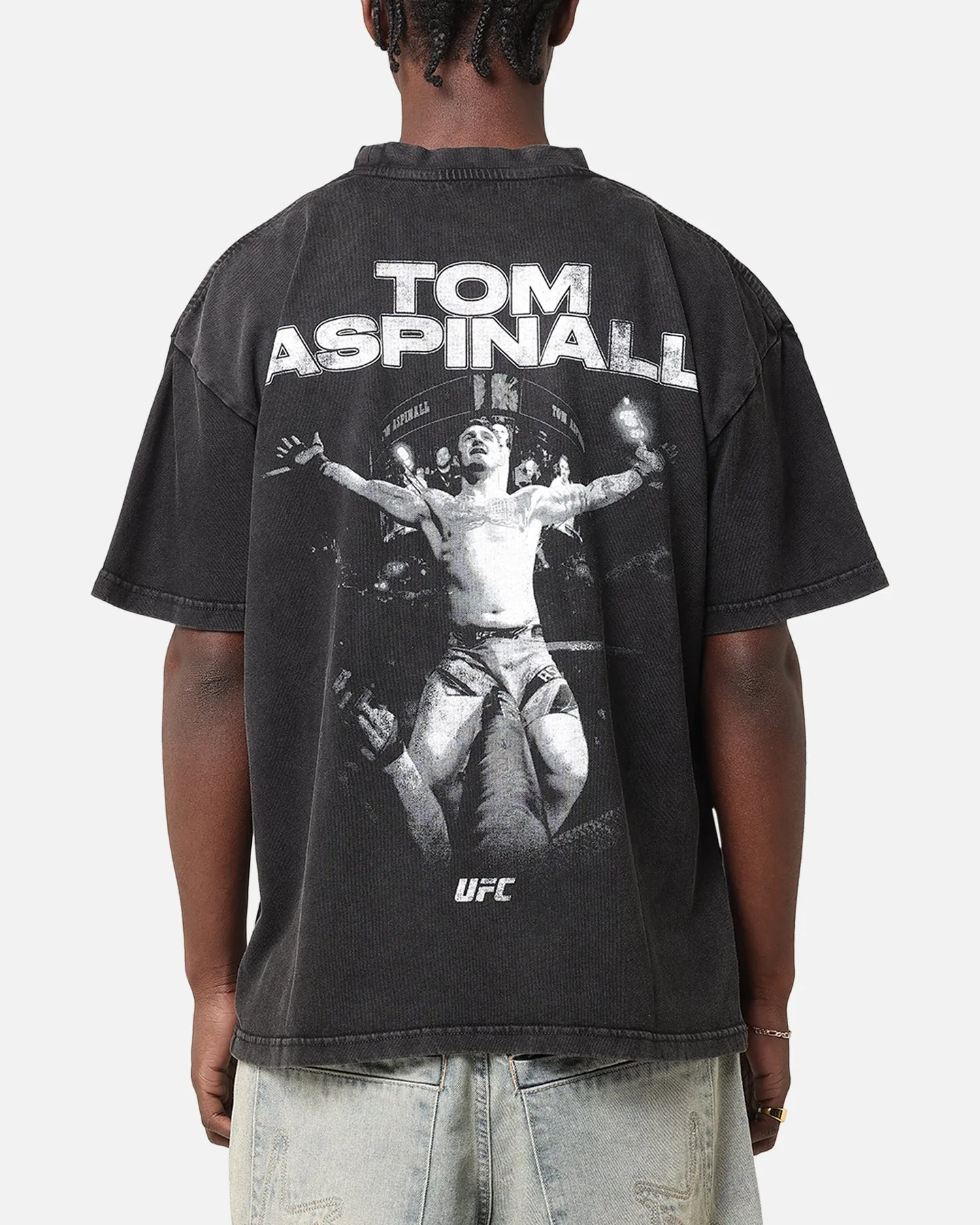 UFC By Culture Kings Tom Aspinall Vintage T-Shirt Black Acidwash sold by Culture Kings product image thumbnail 2