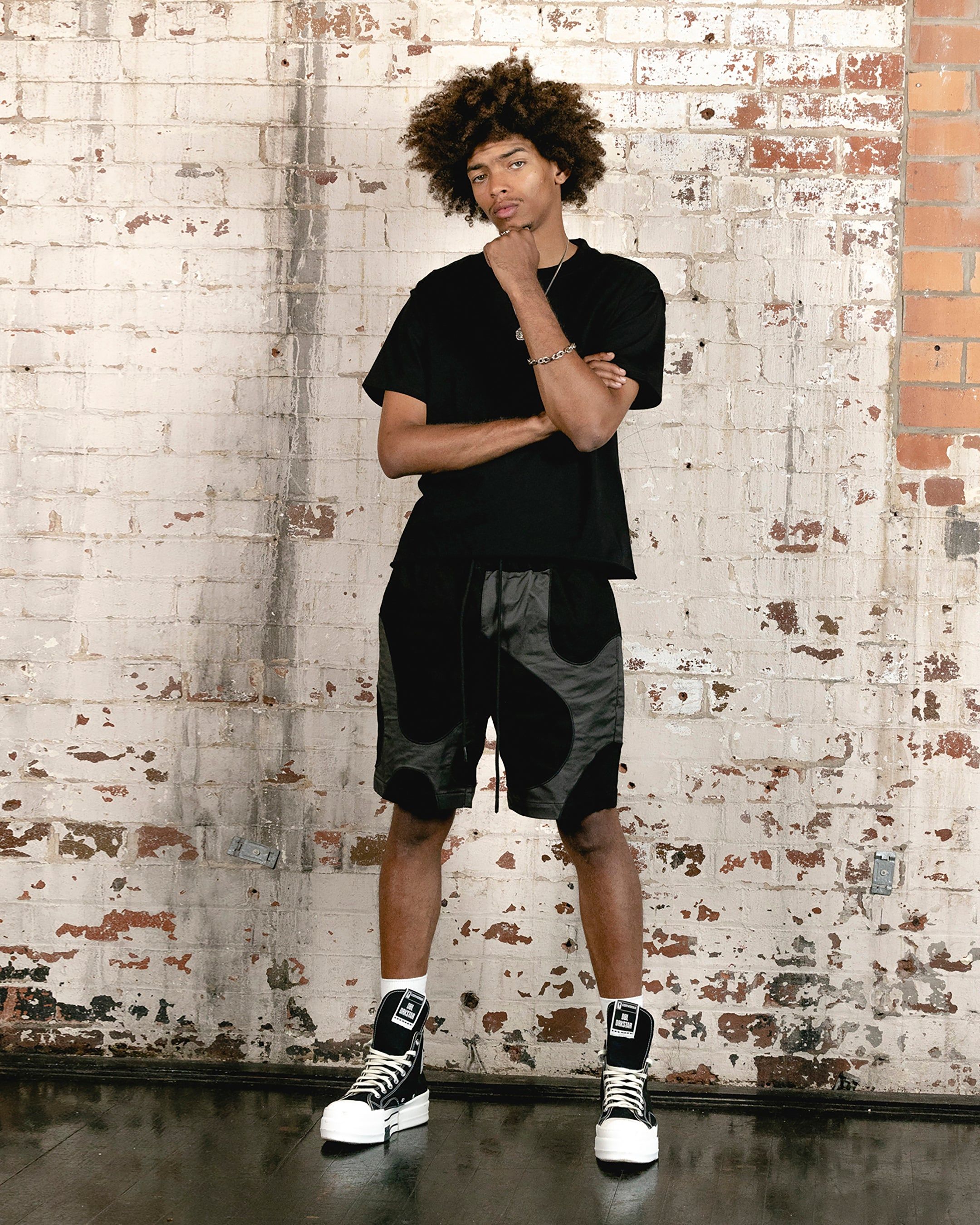 Saint Morta Labyrinth Shorts Black/Grey sold by Culture Kings product image thumbnail 2