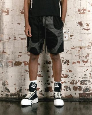 Saint Morta Labyrinth Shorts Black/Grey sold by Culture Kings