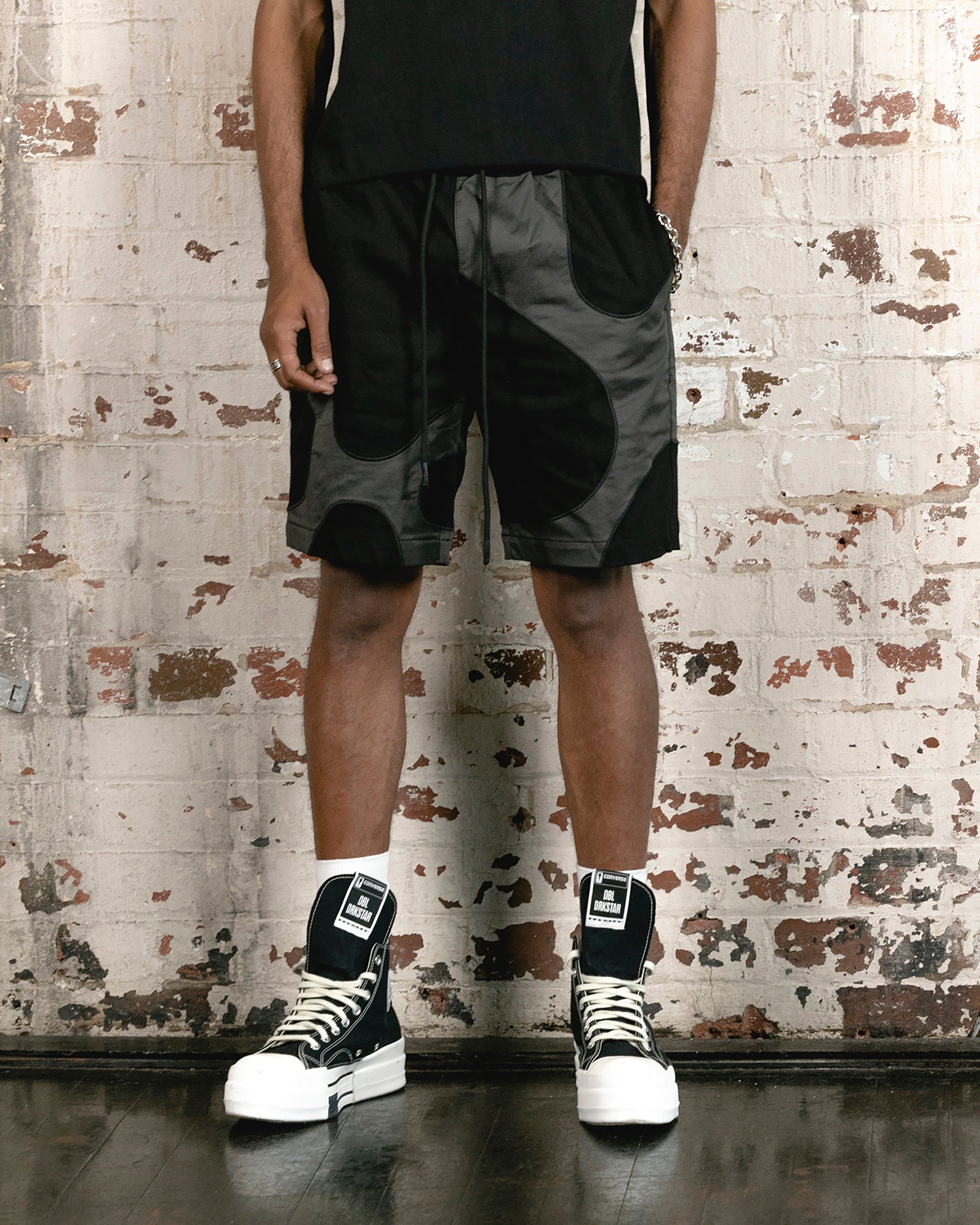 Saint Morta Labyrinth Shorts Black/Grey sold by Culture Kings