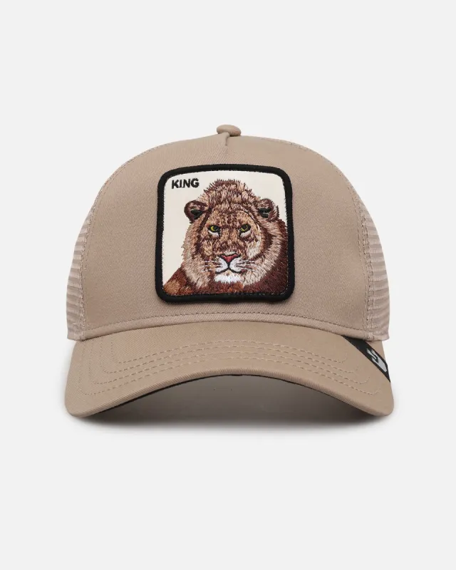 Goorin Bros The King Lion Trucker Snapback Khaki sold by Culture Kings