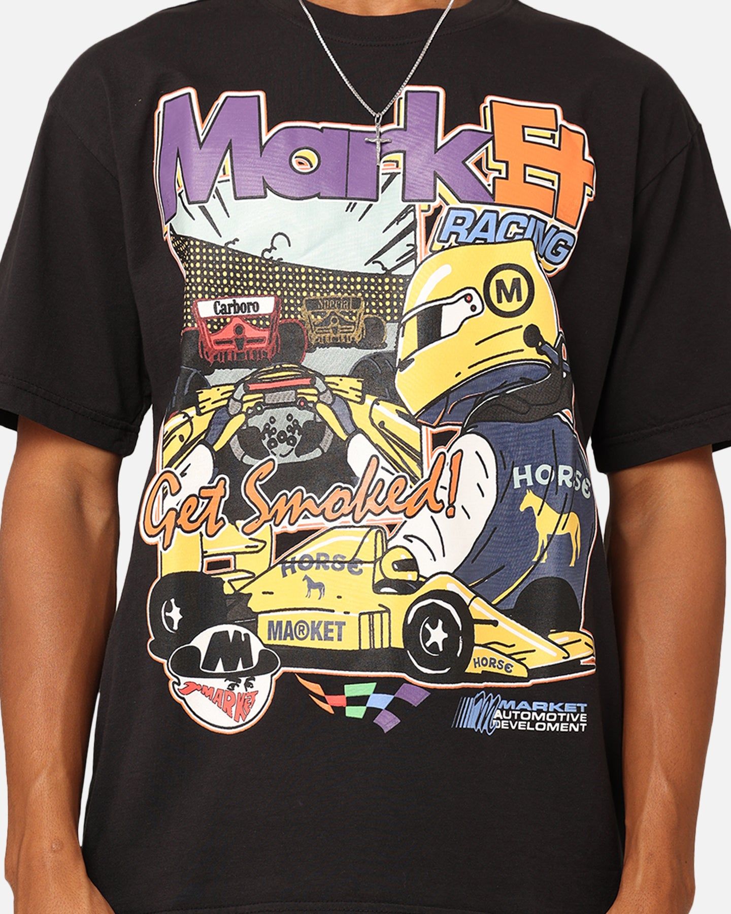 Market Express Racing T-Shirt Washed Black sold by Culture Kings product image thumbnail 3