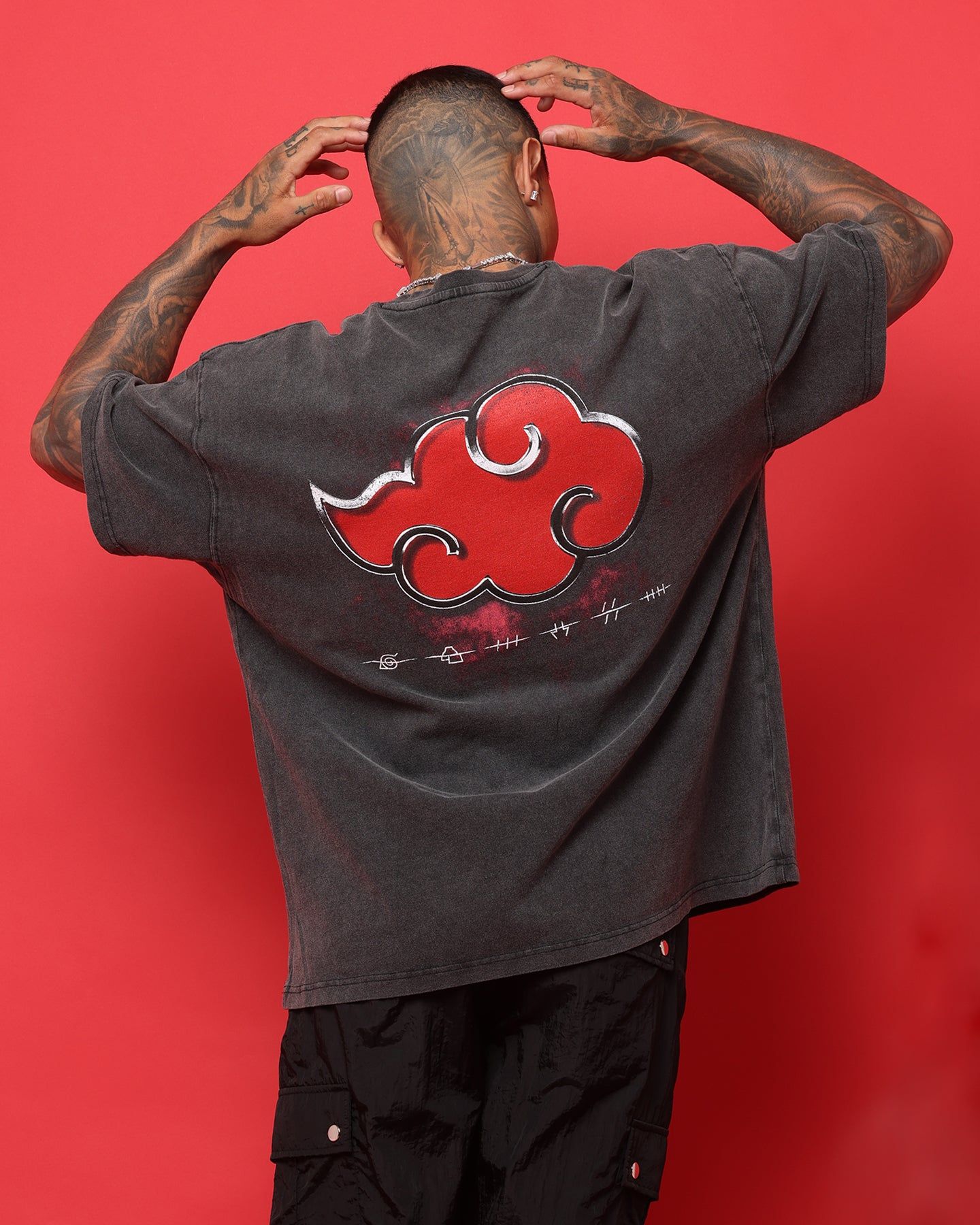 Goat Crew X Naruto Akatsuki Organic Heavyweight Vintage T-Shirt Vintage Black sold by Culture Kings product image thumbnail 2