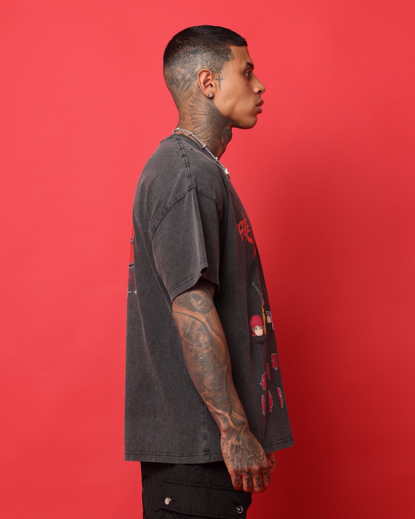 Goat Crew X Naruto Akatsuki Organic Heavyweight Vintage T-Shirt Vintage Black sold by Culture Kings product image thumbnail 6