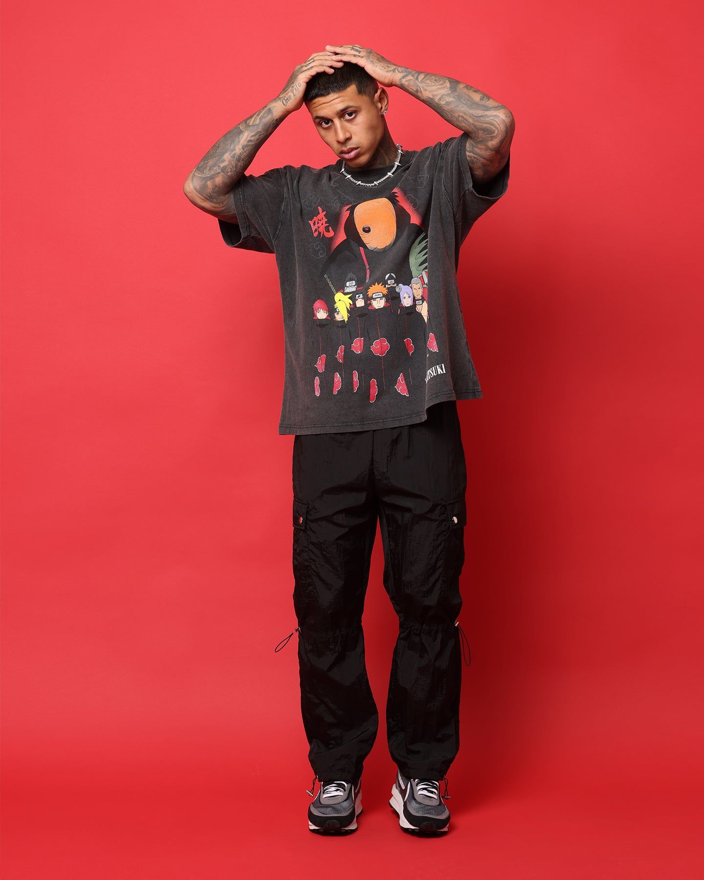 Goat Crew X Naruto Akatsuki Organic Heavyweight Vintage T-Shirt Vintage Black sold by Culture Kings product image thumbnail 3