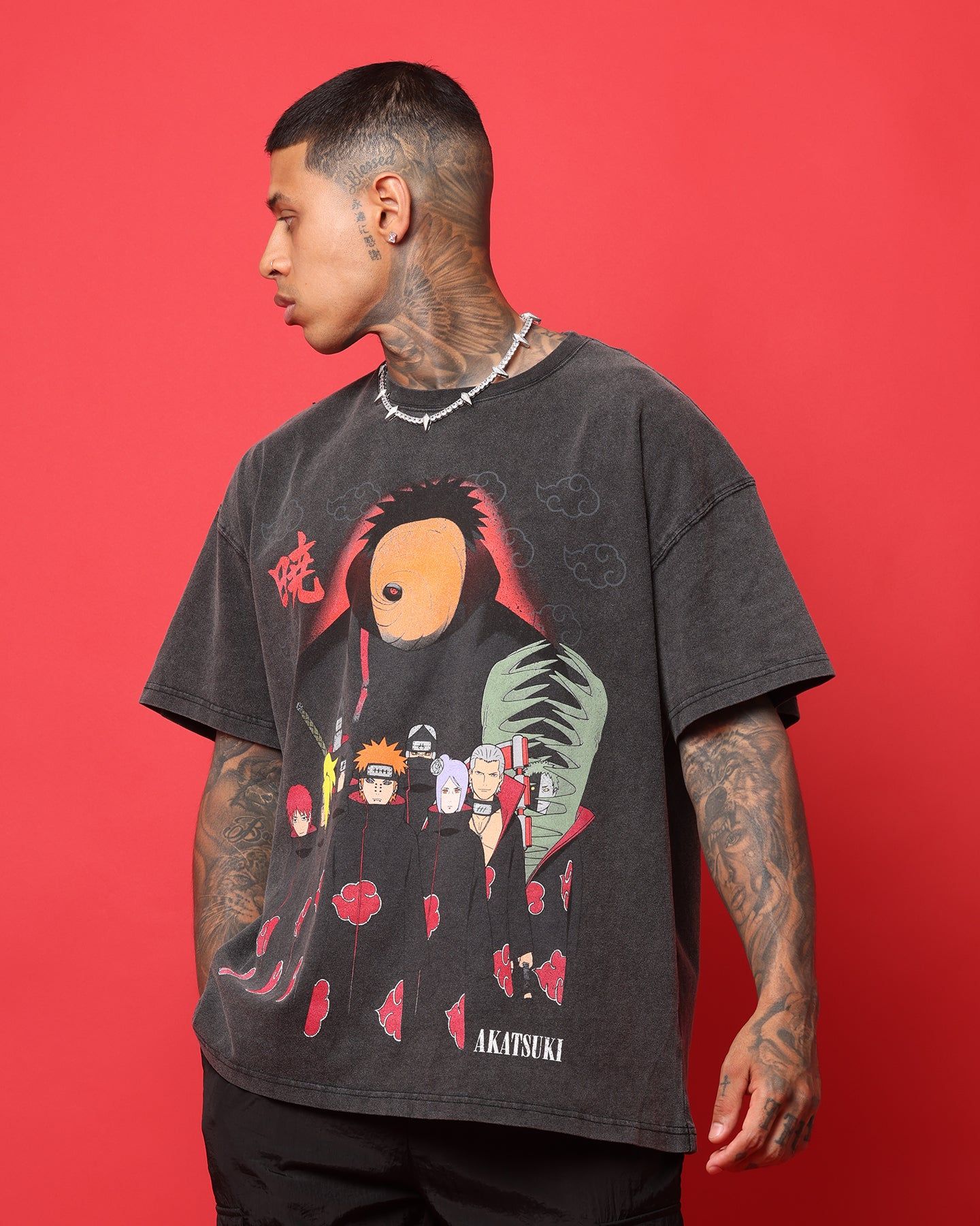 Goat Crew X Naruto Akatsuki Organic Heavyweight Vintage T-Shirt Vintage Black sold by Culture Kings product image thumbnail 7