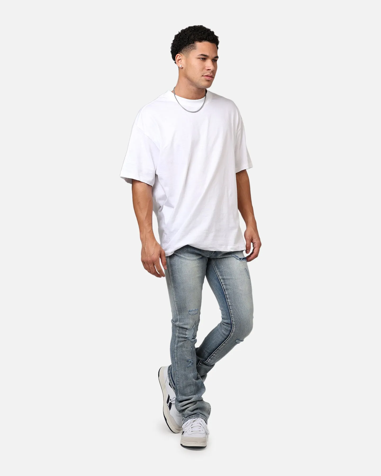 MNML X635 Ripped Flare Denim Jeans Blue sold by Culture Kings product image thumbnail 2