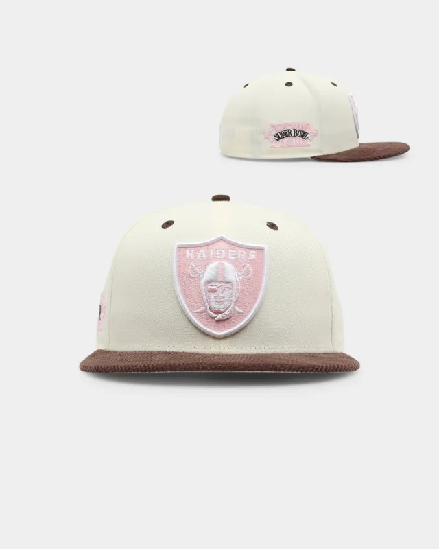 New Era Oakland Raiders 'Neapolitan Ice Cream' 59FIFTY Fitted Chrome White sold by Culture Kings