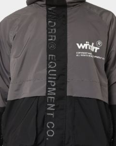 WNDRR In Line Spray Windbreaker Jacket Charcoal sold by Culture Kings