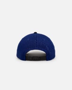 New Era Los Angeles Dodgers 'Upside Down LA Logo' 9FORTY A-Frame Snapback Dark Royal/Black sold by Culture Kings